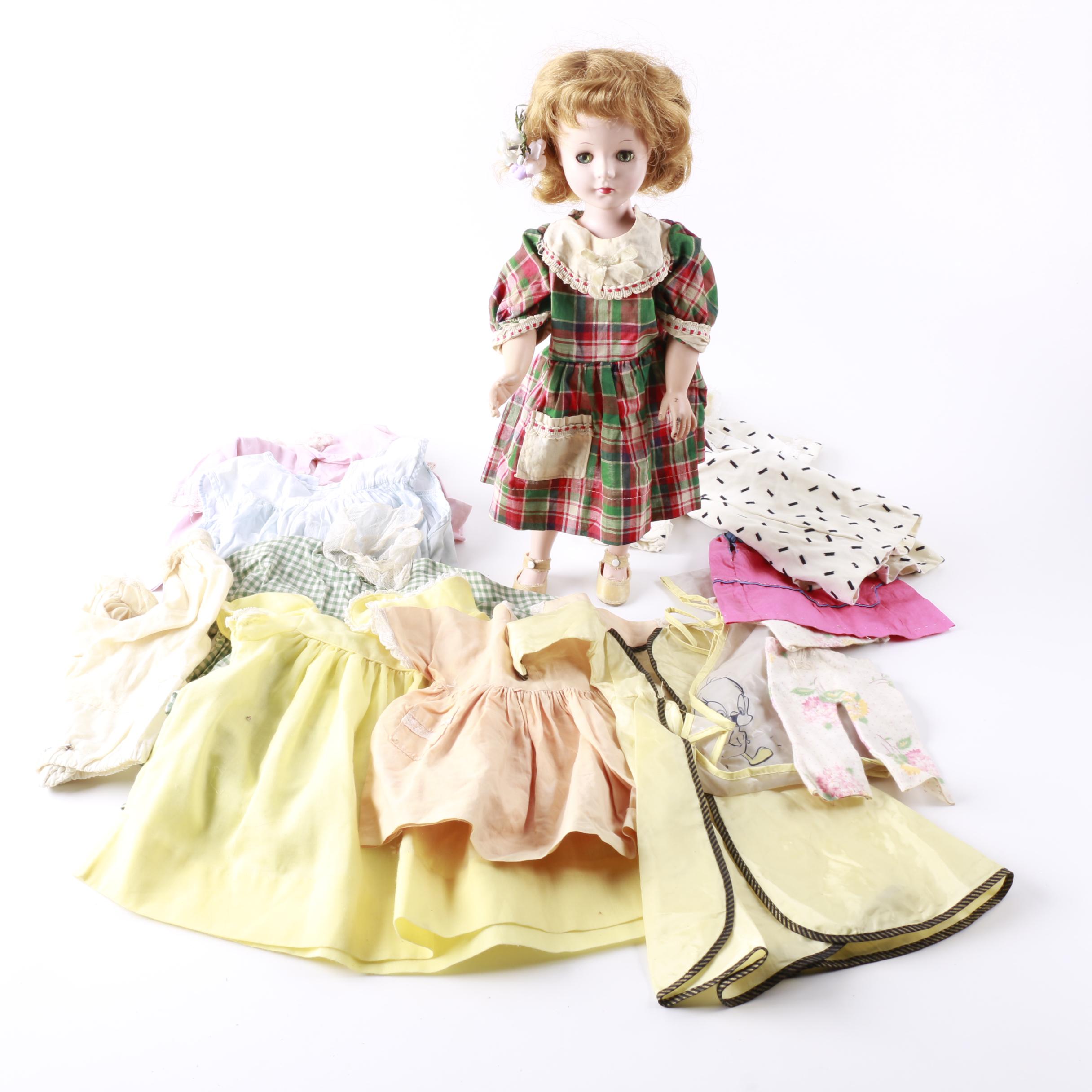 1950s American Character "Toni"  Doll and Accessories
