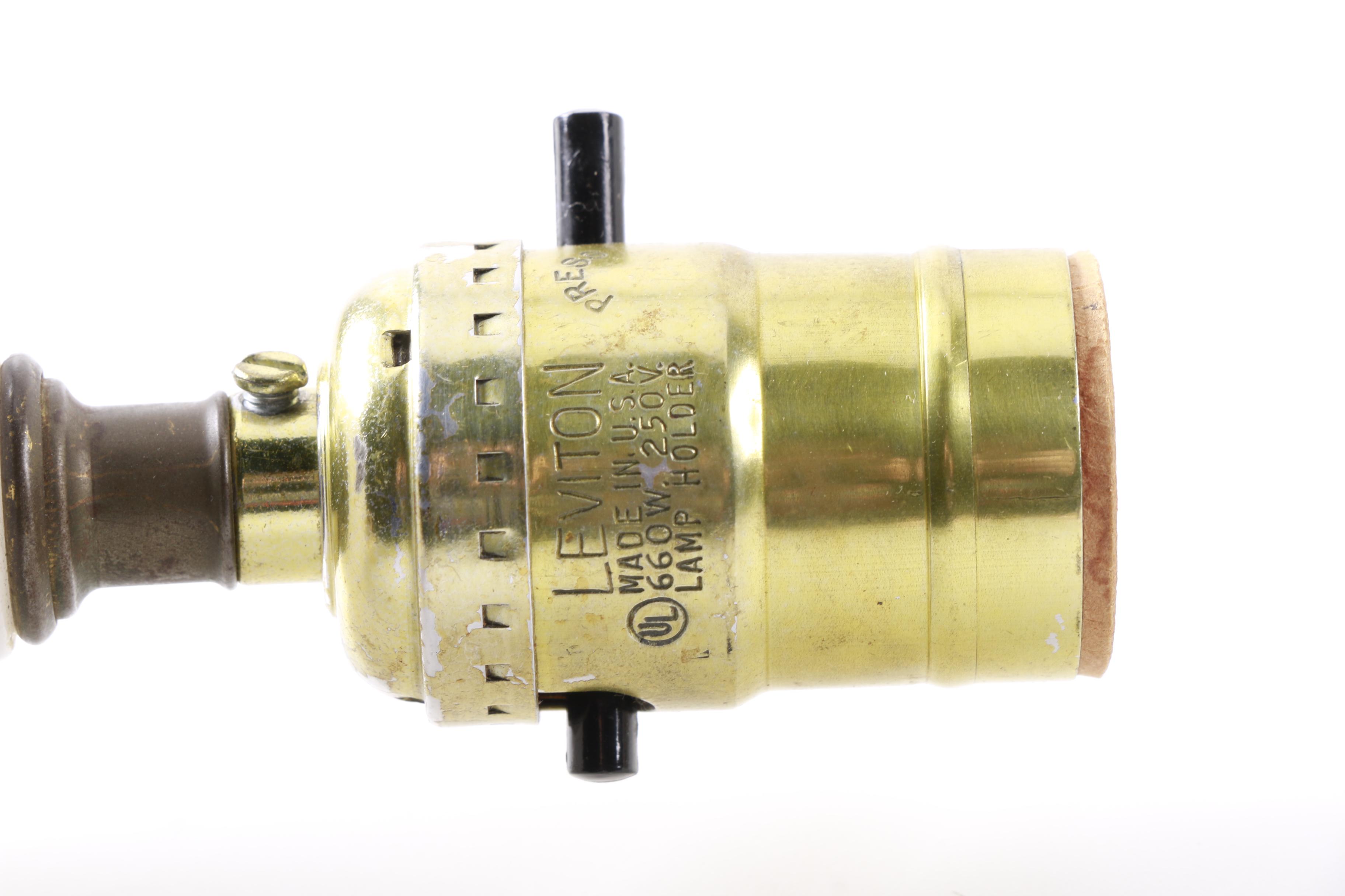 Pair of Vintage Milk Glass Hobnail Table Lamps