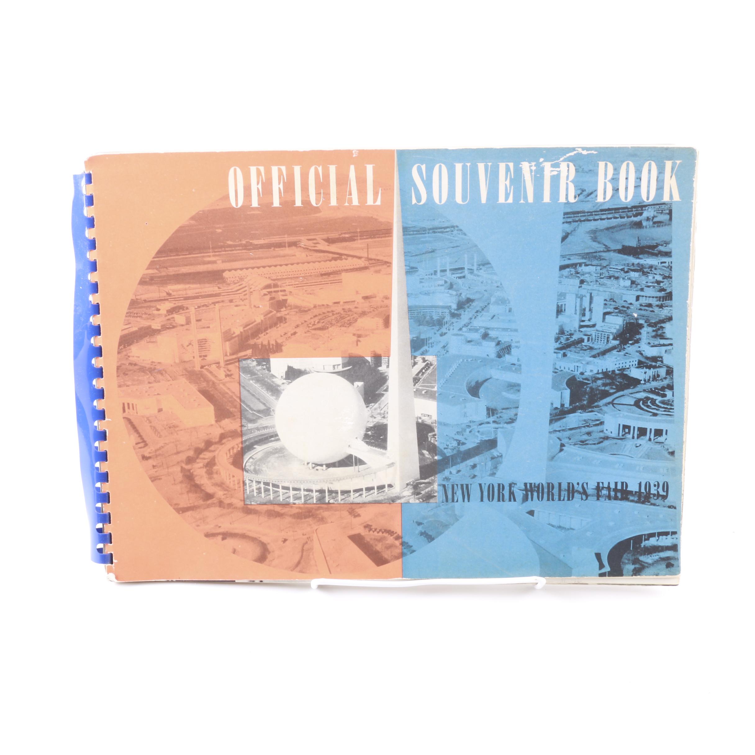 1939 "Official Souvenir Book New York World's Fair 1939"