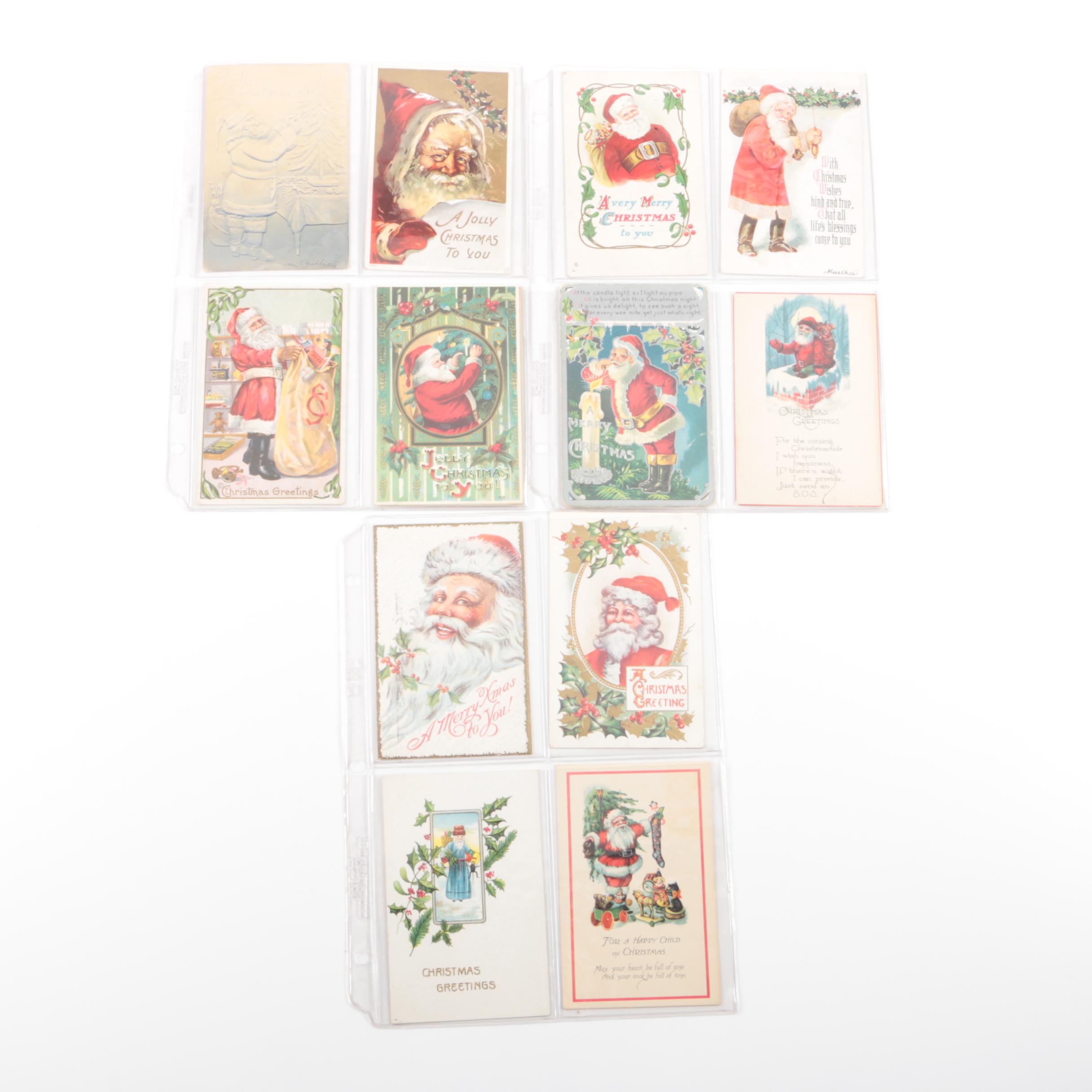 Early 20th Century Christmas Postcards