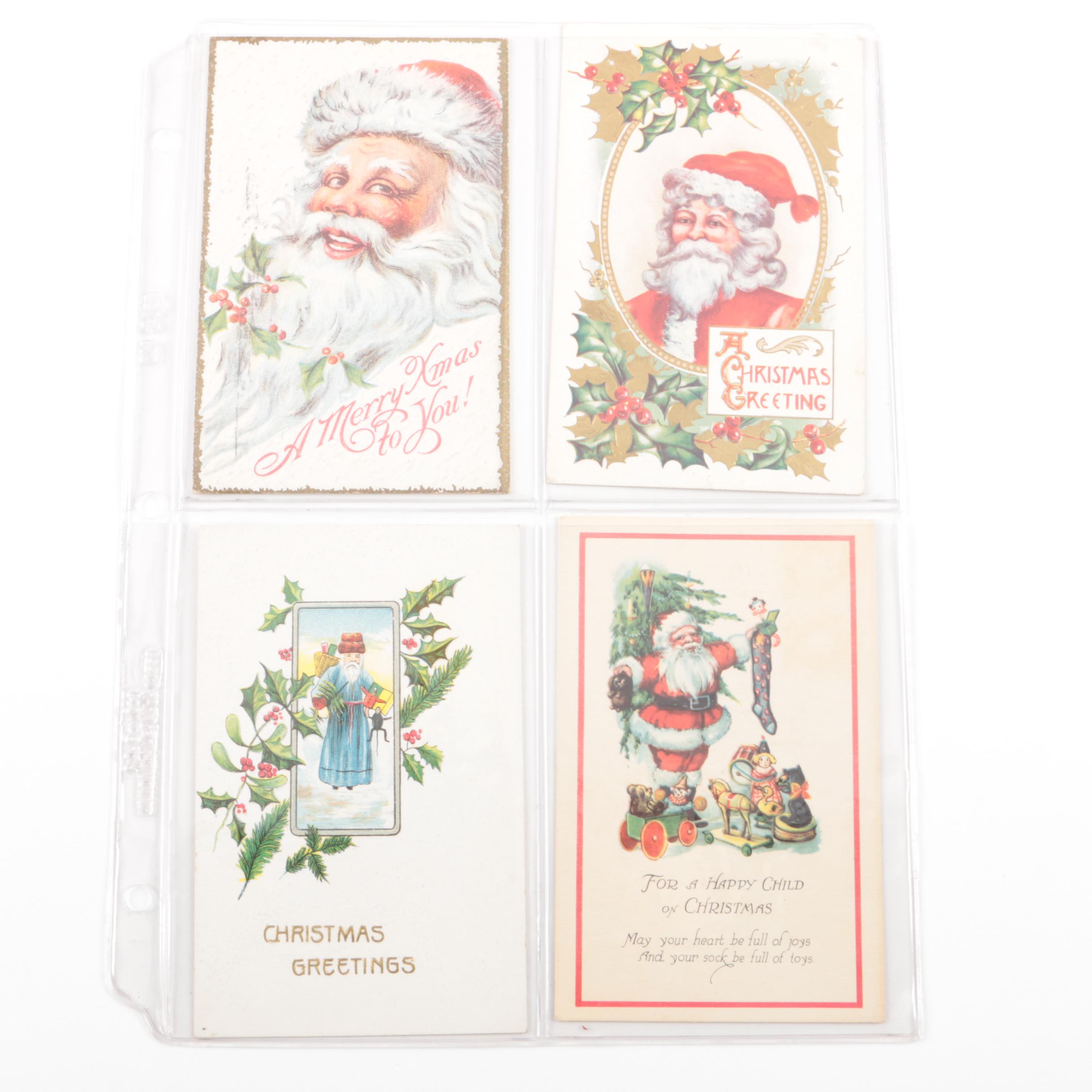 Early 20th Century Christmas Postcards