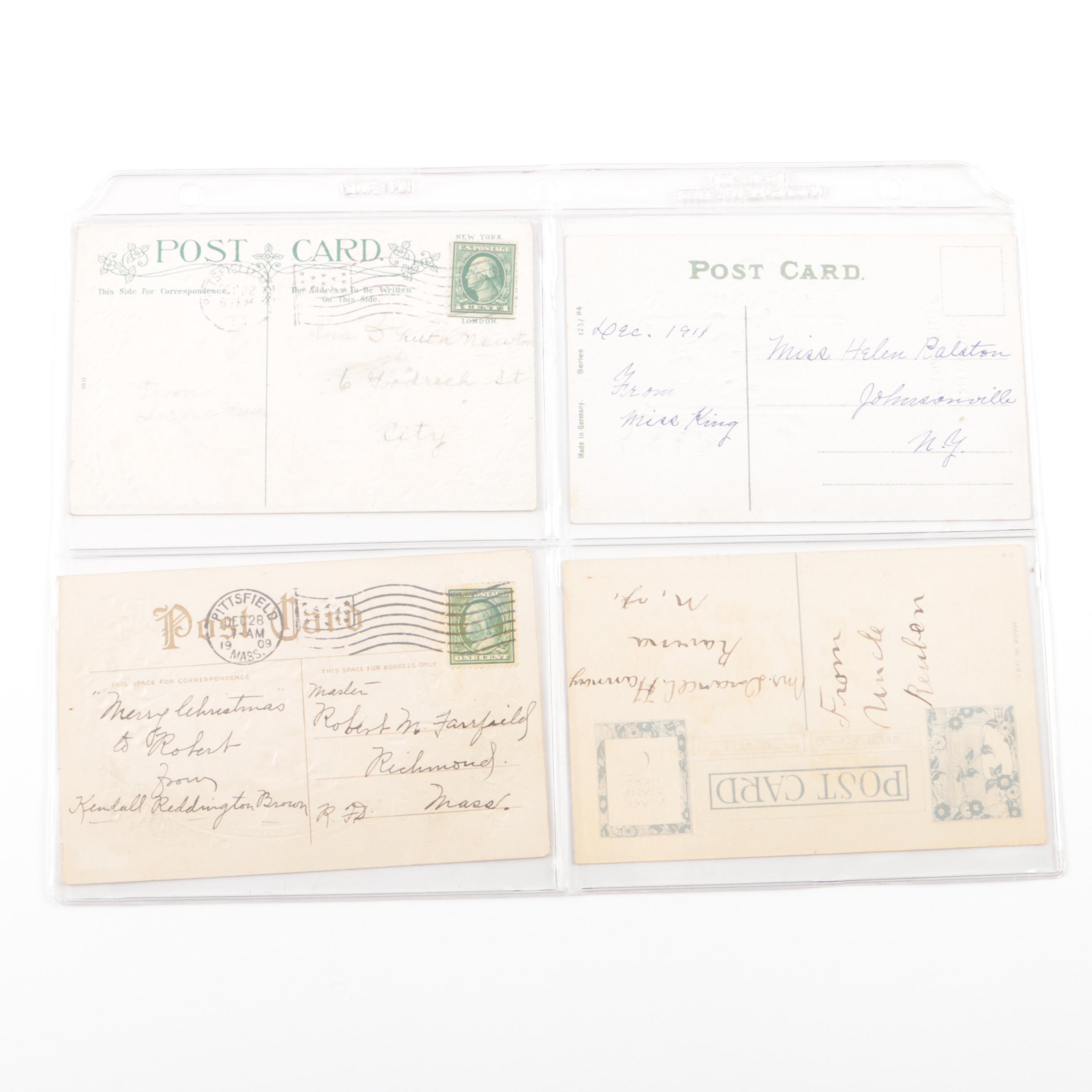 Early 20th Century Christmas Postcards