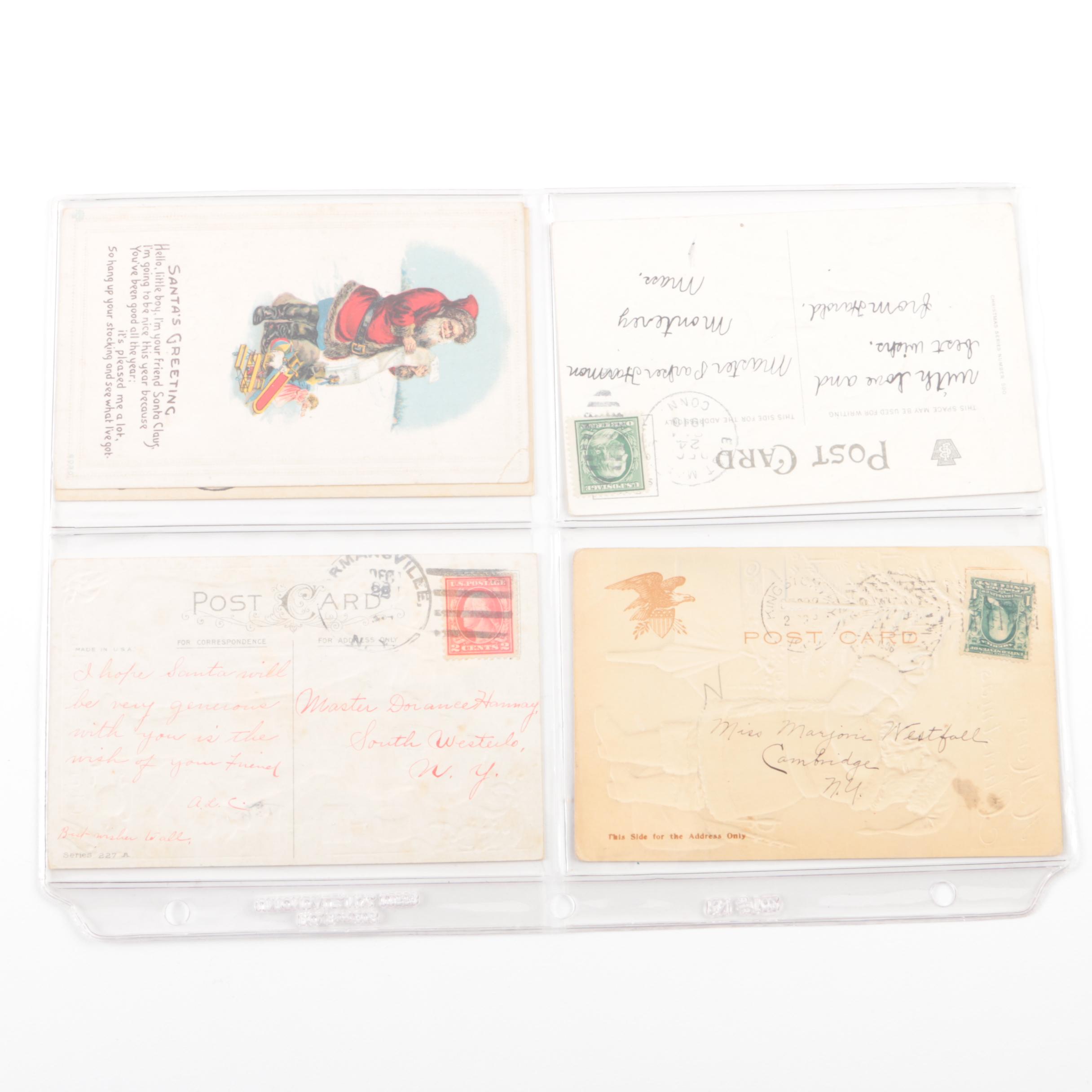 Early 20th Century Christmas Postcards