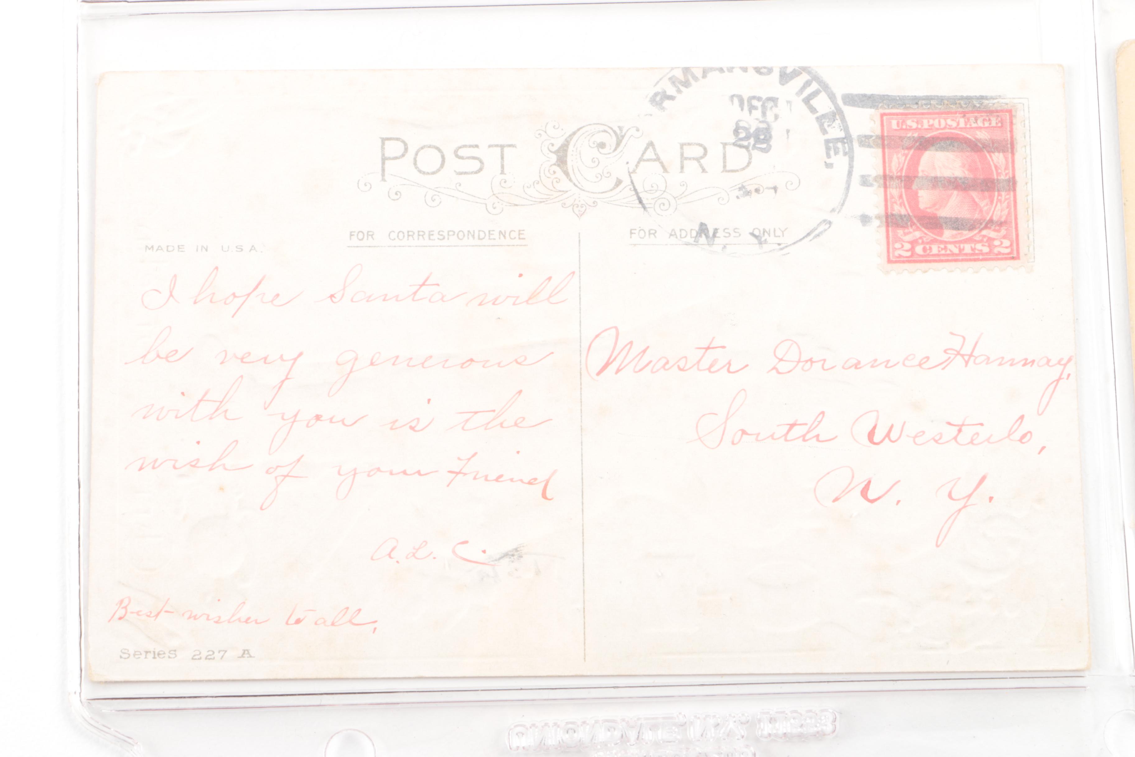 Early 20th Century Christmas Postcards