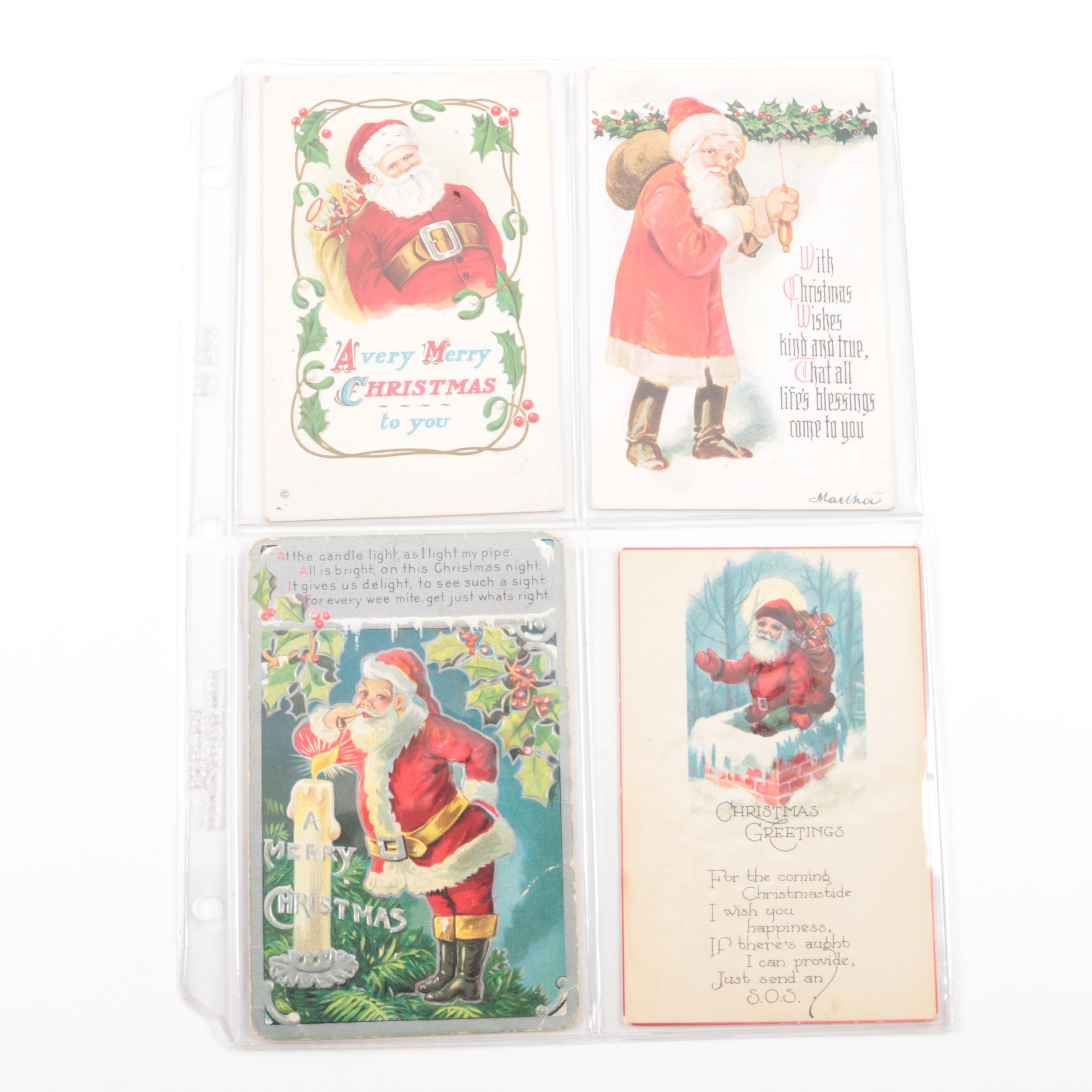 Early 20th Century Christmas Postcards