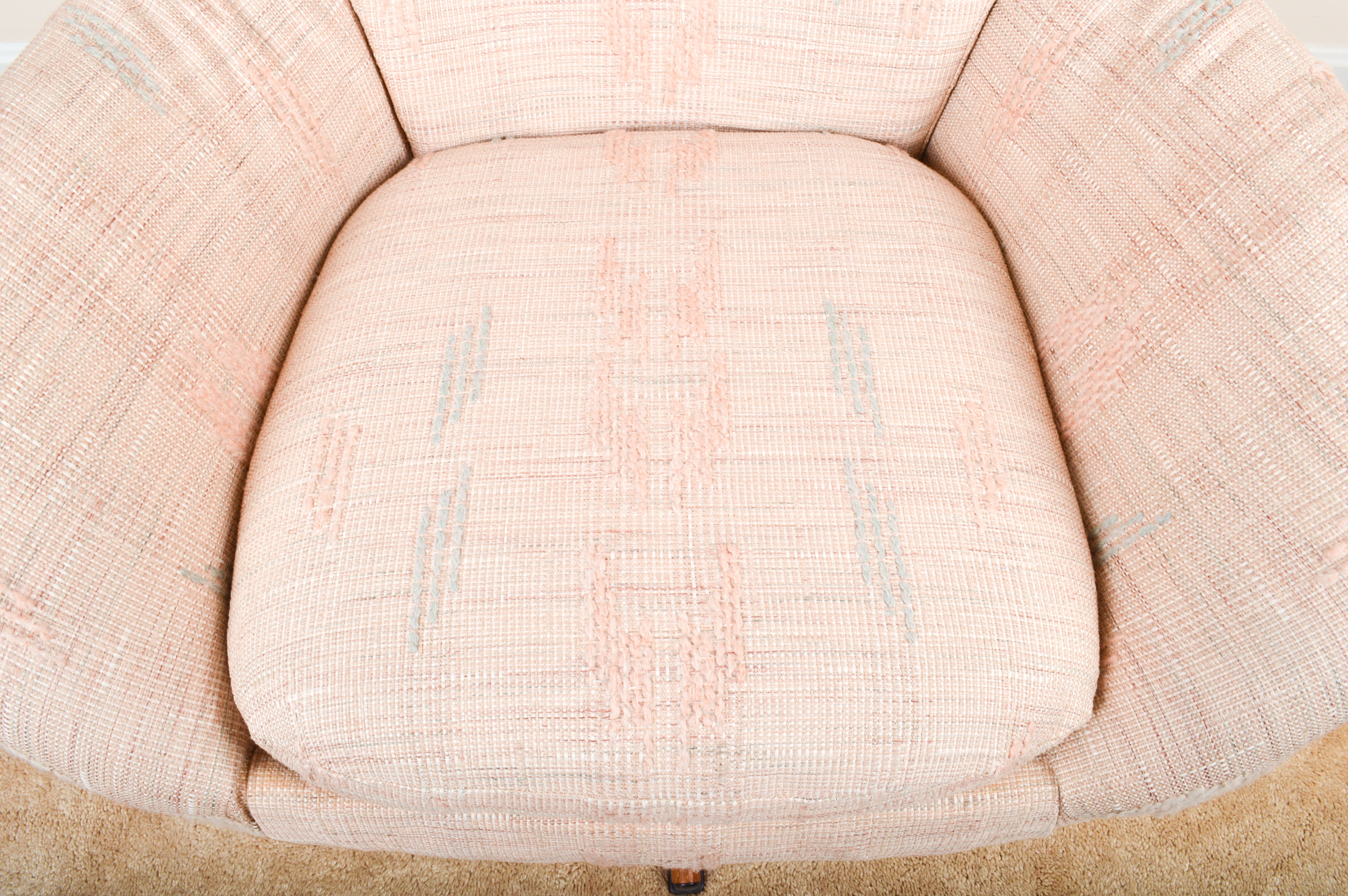 Modern Swivel Armchair and Ottoman by Swedfurn AB Slätte Möbler Töreboda