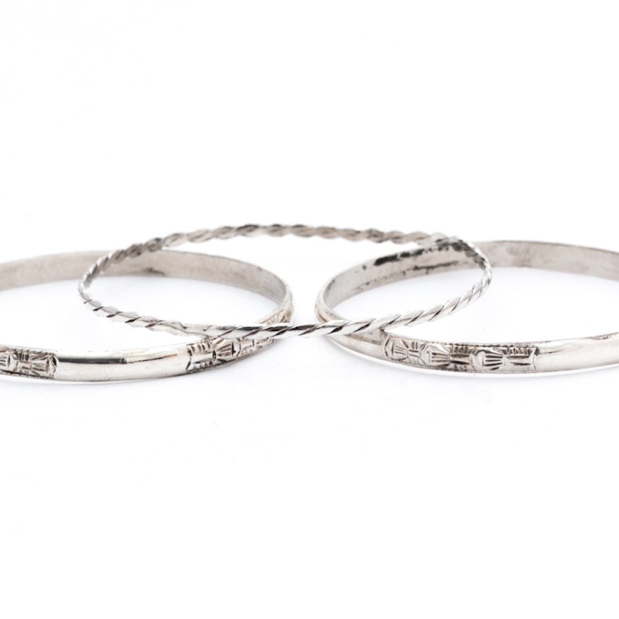 Sterling Silver Bangles