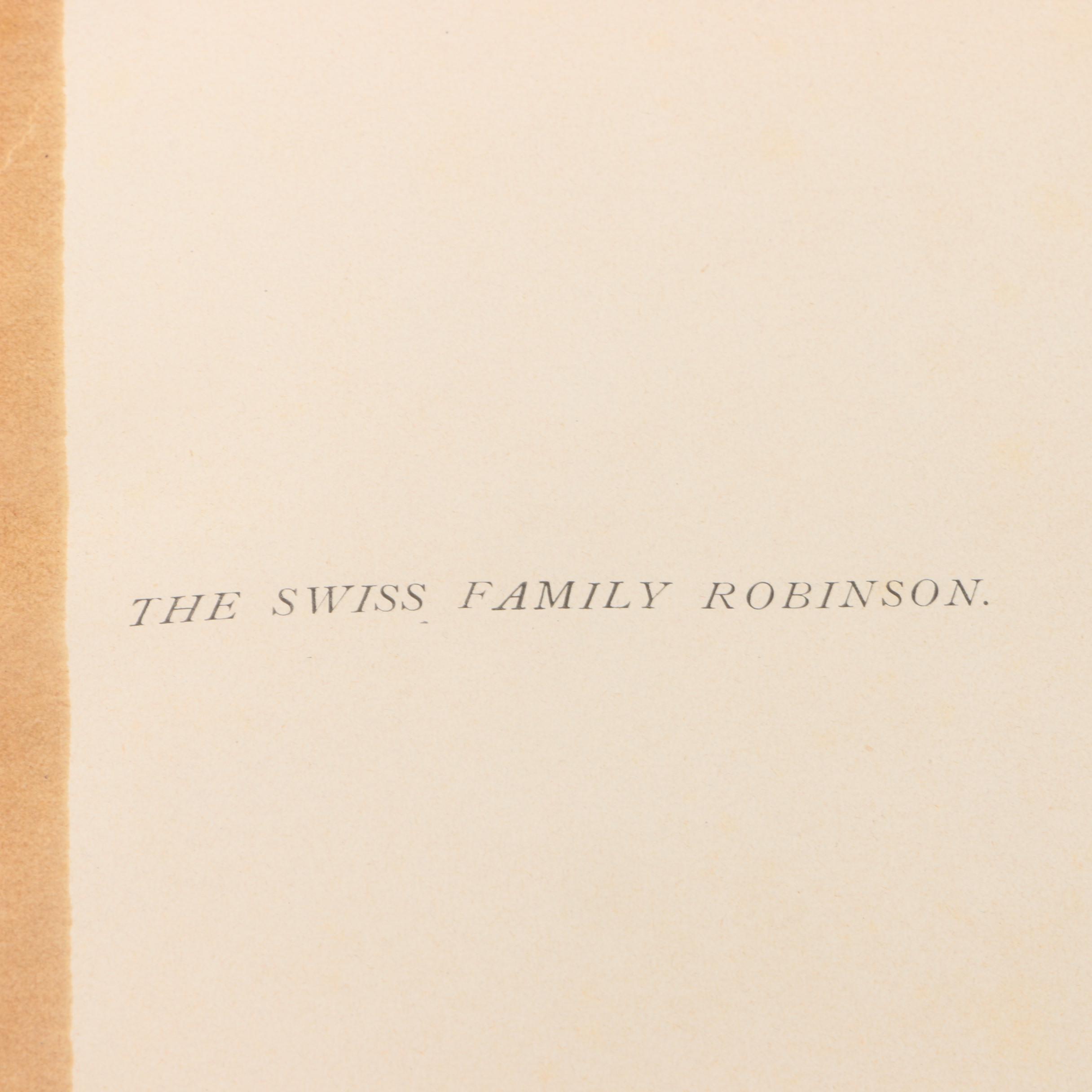 Vintage Books including "Swiss Family Robinson"