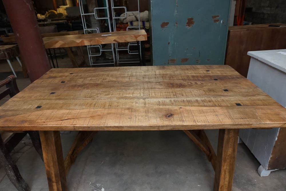 Wooden Trestle Dining Table