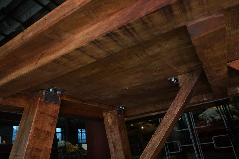 Wooden Trestle Dining Table