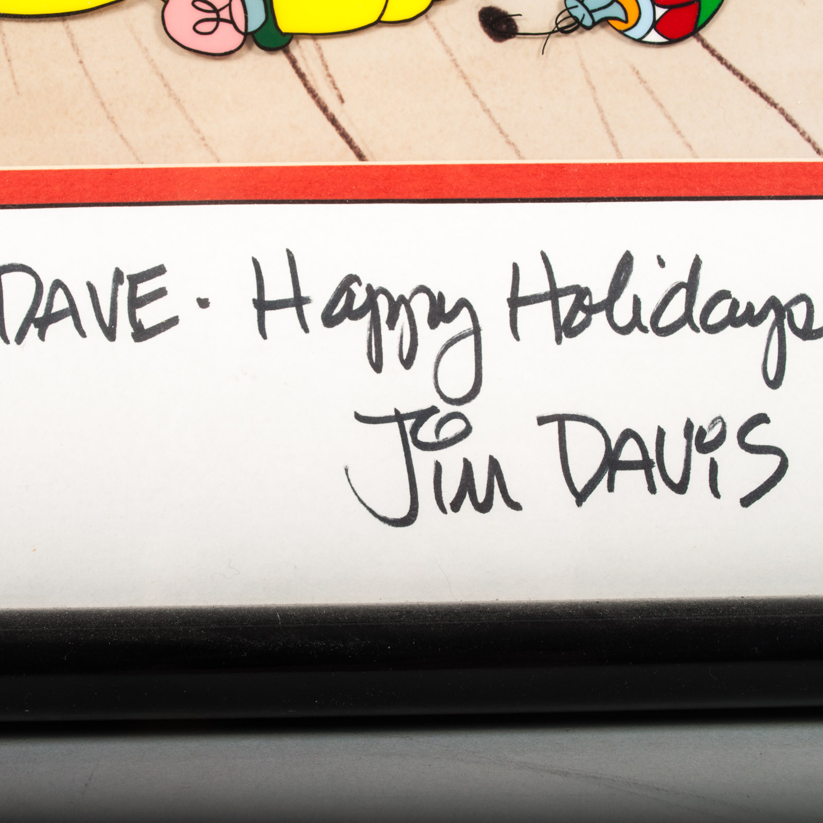 Hand Painted Limited Edition Signed Jim Davis Animation Art