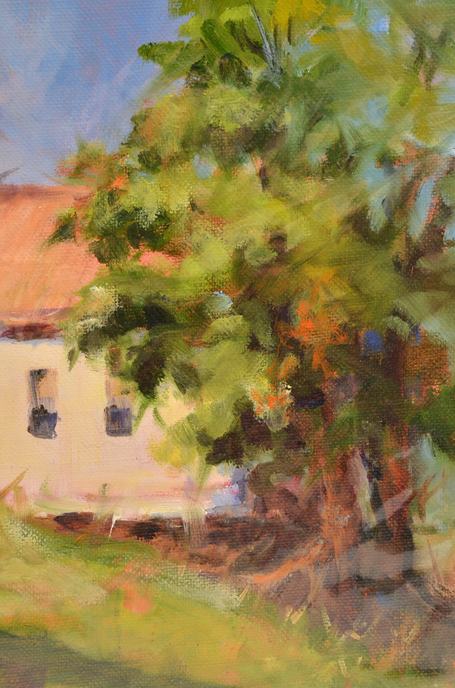 Barbara Chenault Original Oil Painting on Linen "Chapel on the Hill"