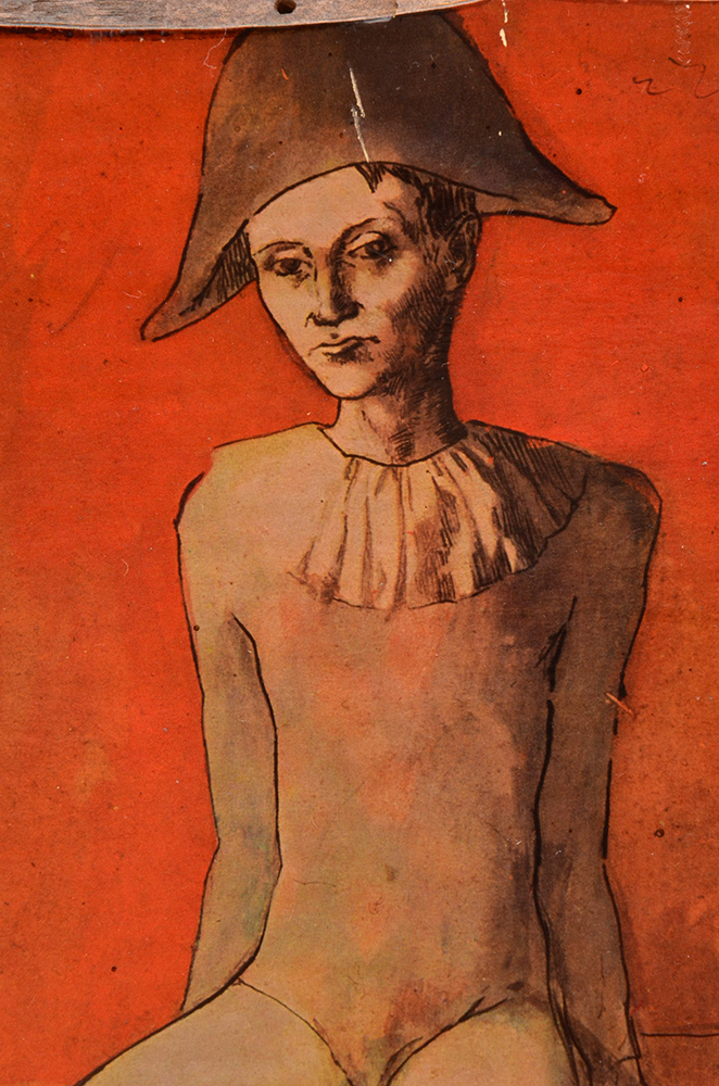 Offset Lithograph Print after Pablo Picaso "Harlequin on a Red Armchair"