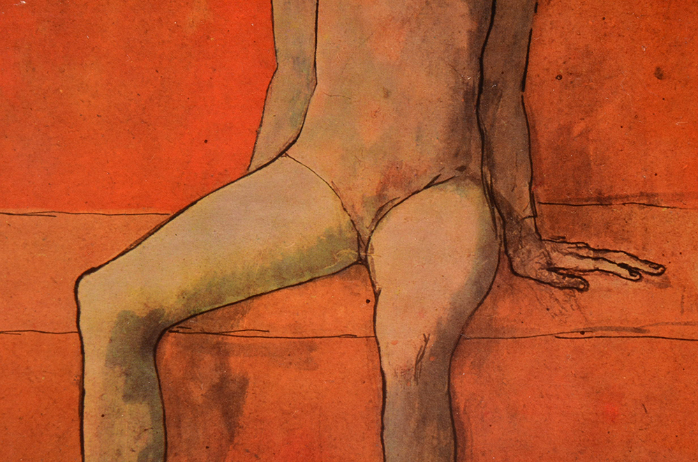 Offset Lithograph Print after Pablo Picaso "Harlequin on a Red Armchair"