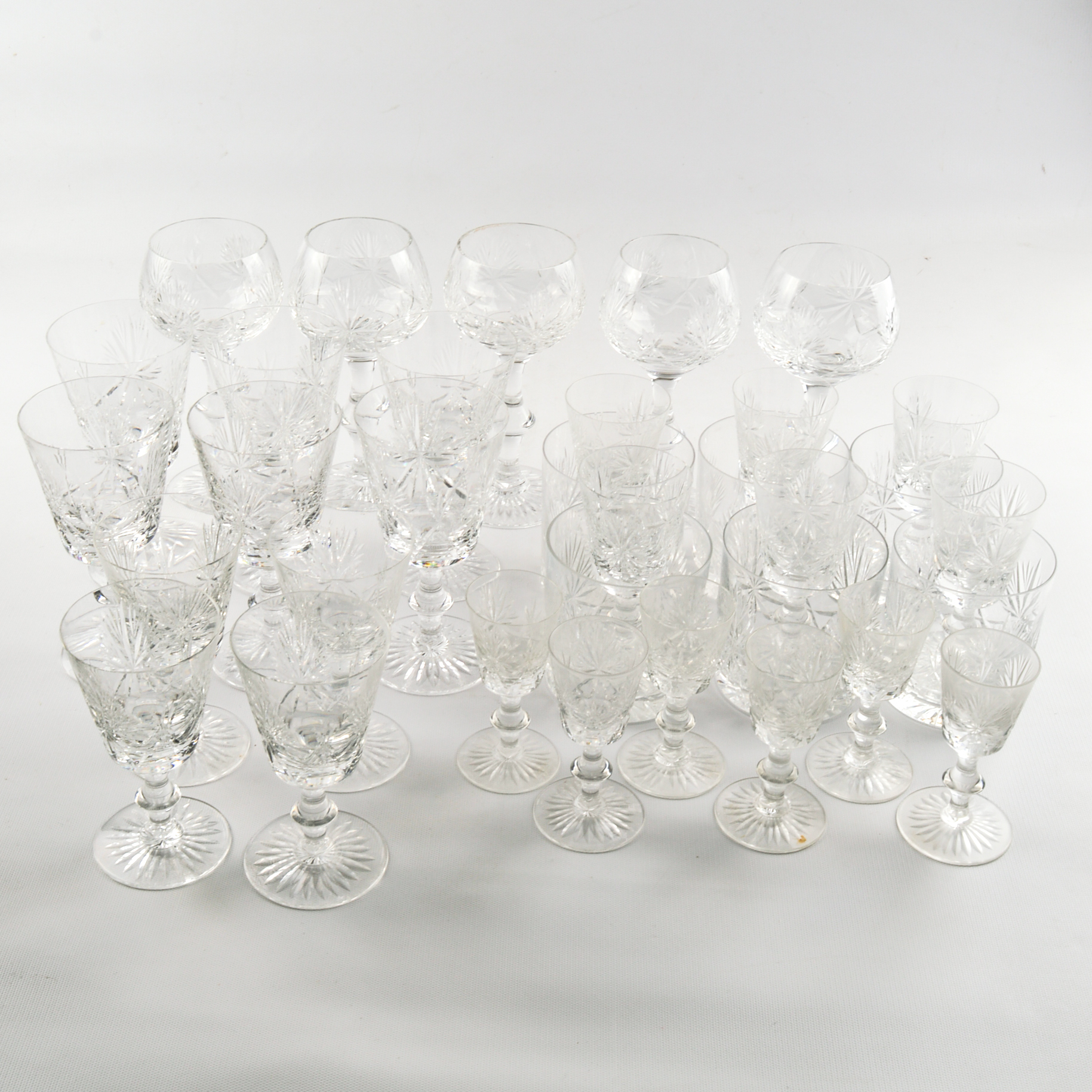 Vintage Edinburgh of Scotland Crystal Stemware