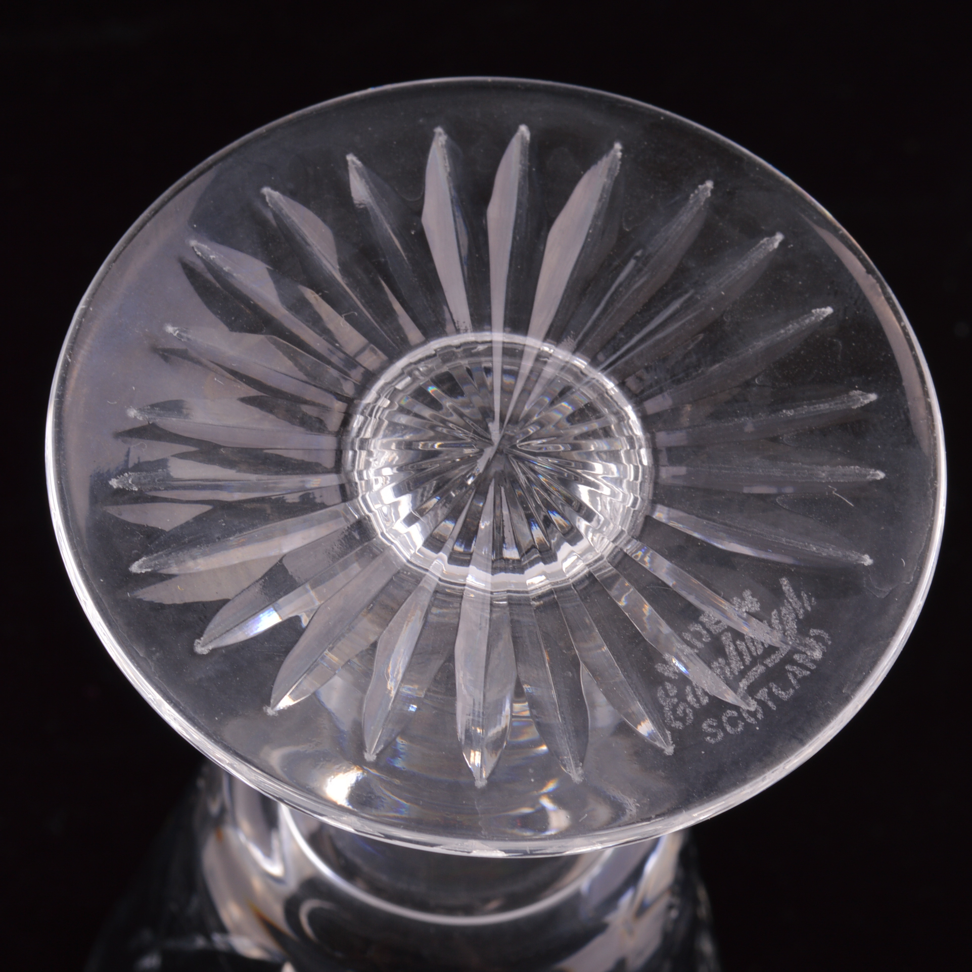 Vintage Edinburgh of Scotland Crystal Stemware
