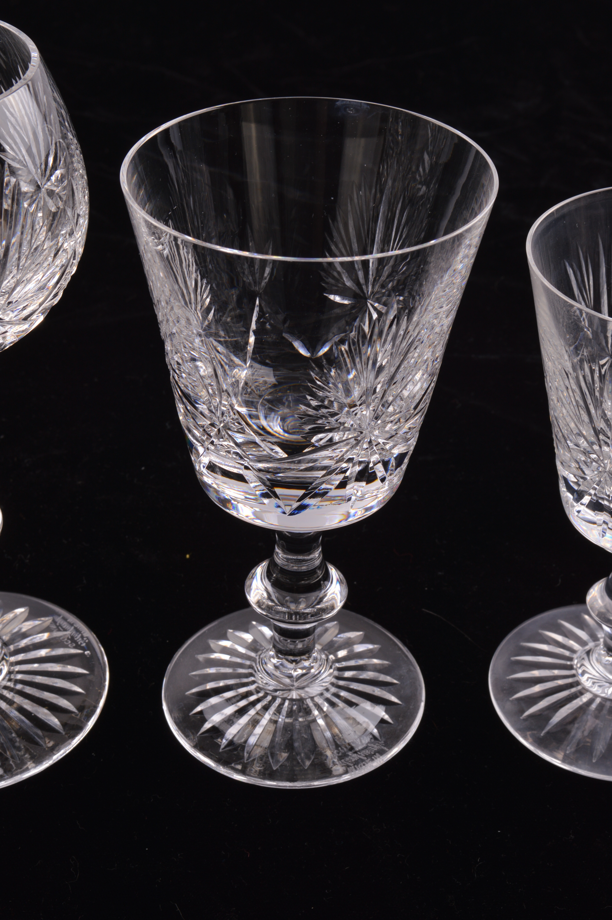 Vintage Edinburgh of Scotland Crystal Stemware