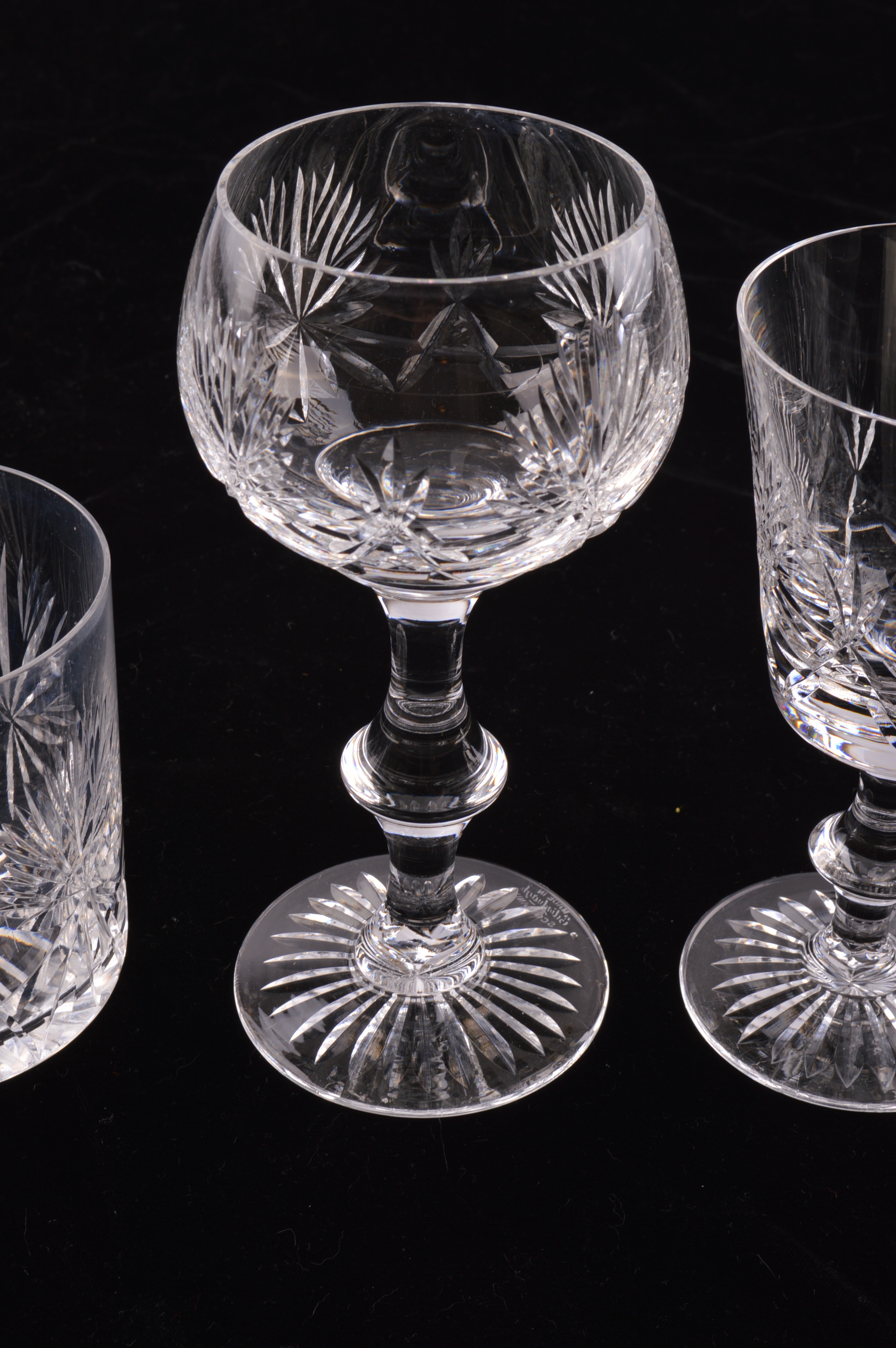 Vintage Edinburgh of Scotland Crystal Stemware