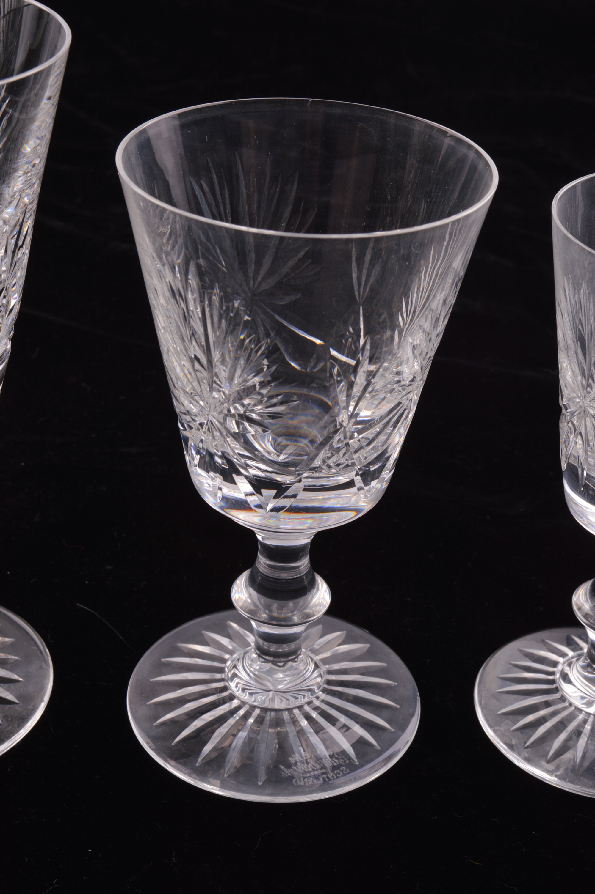 Vintage Edinburgh of Scotland Crystal Stemware