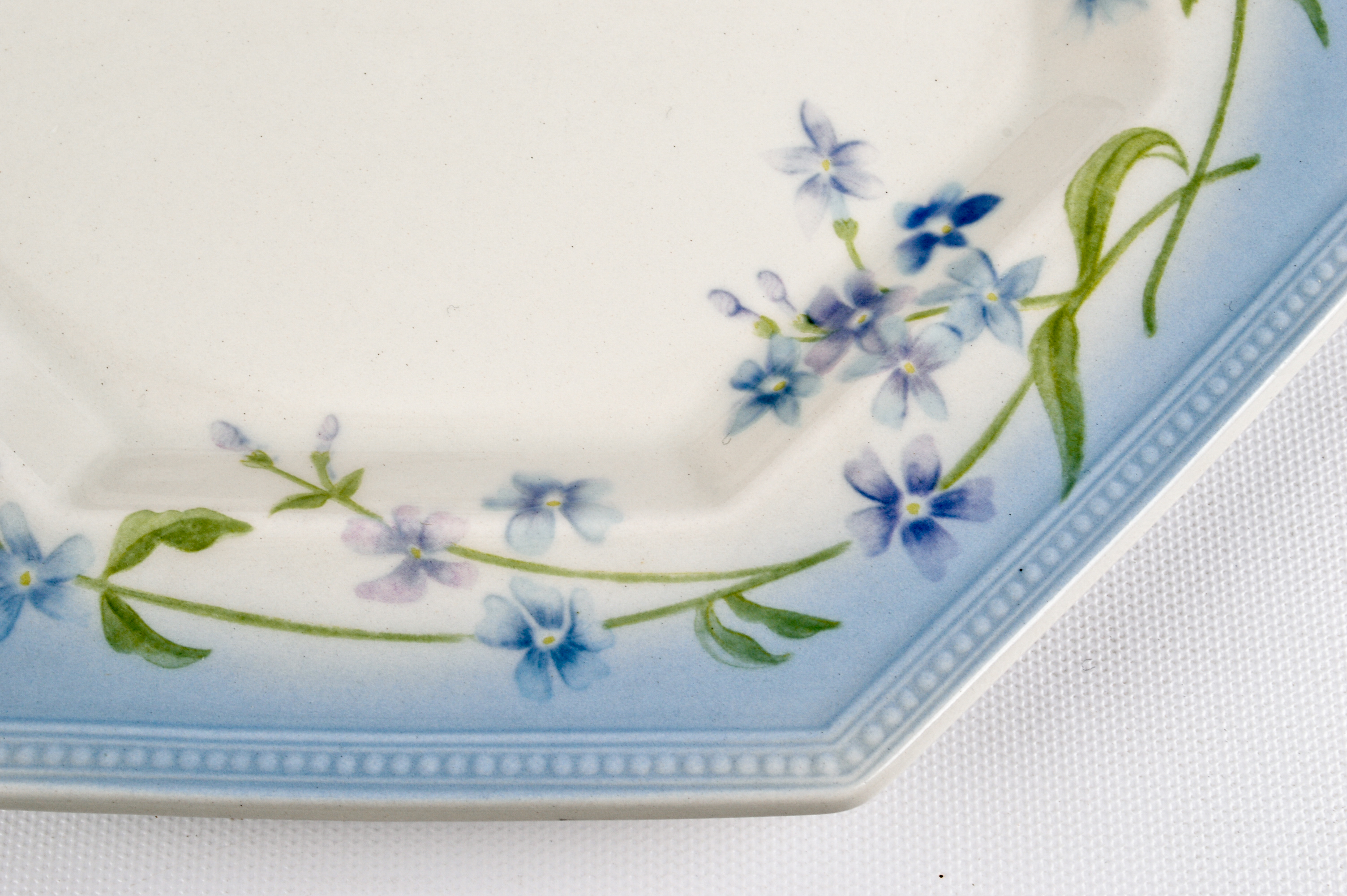 PRIORITY-"Blue Flowers" English China Tableware, Circa 1940s