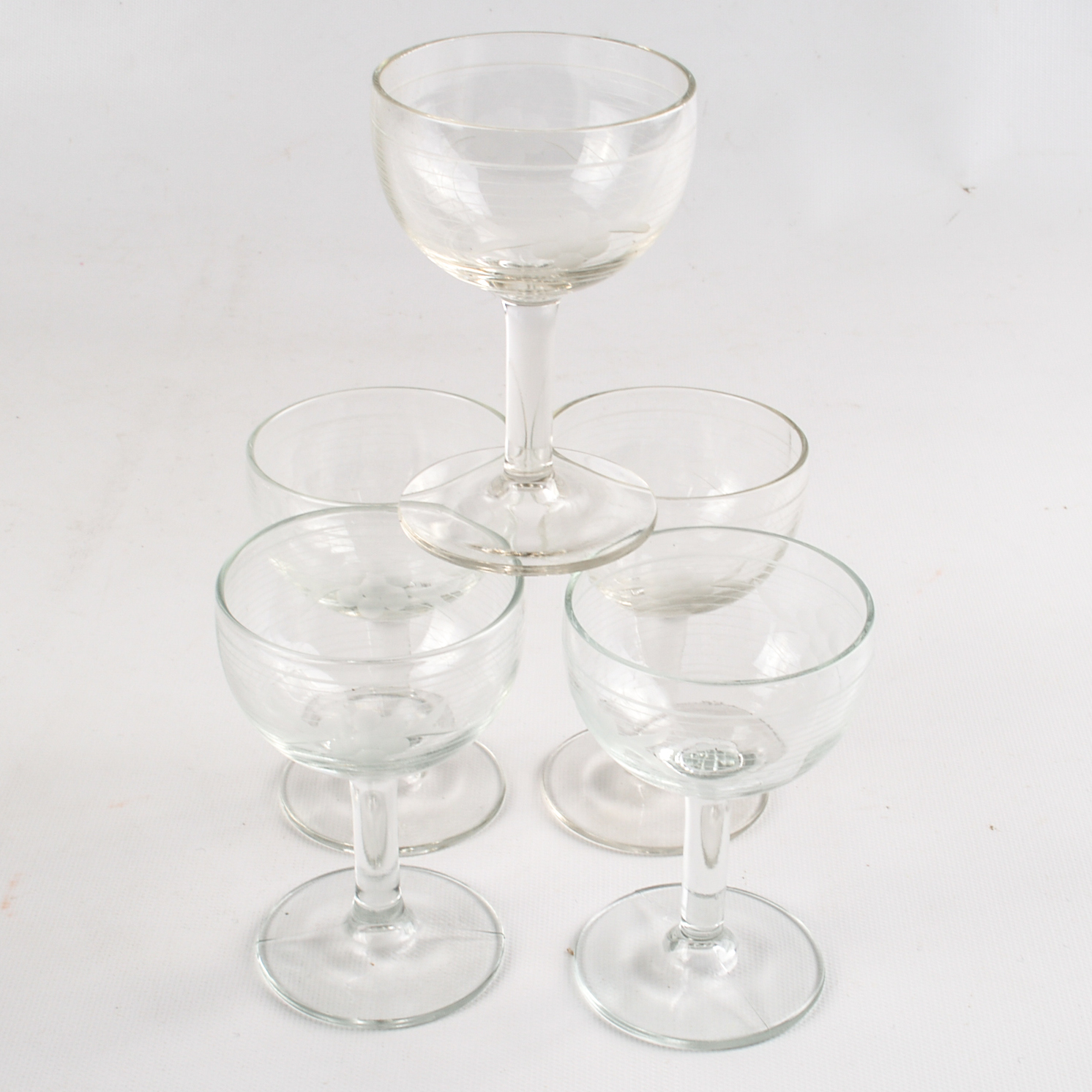 Vintage Glass Barware and Tableware Collection