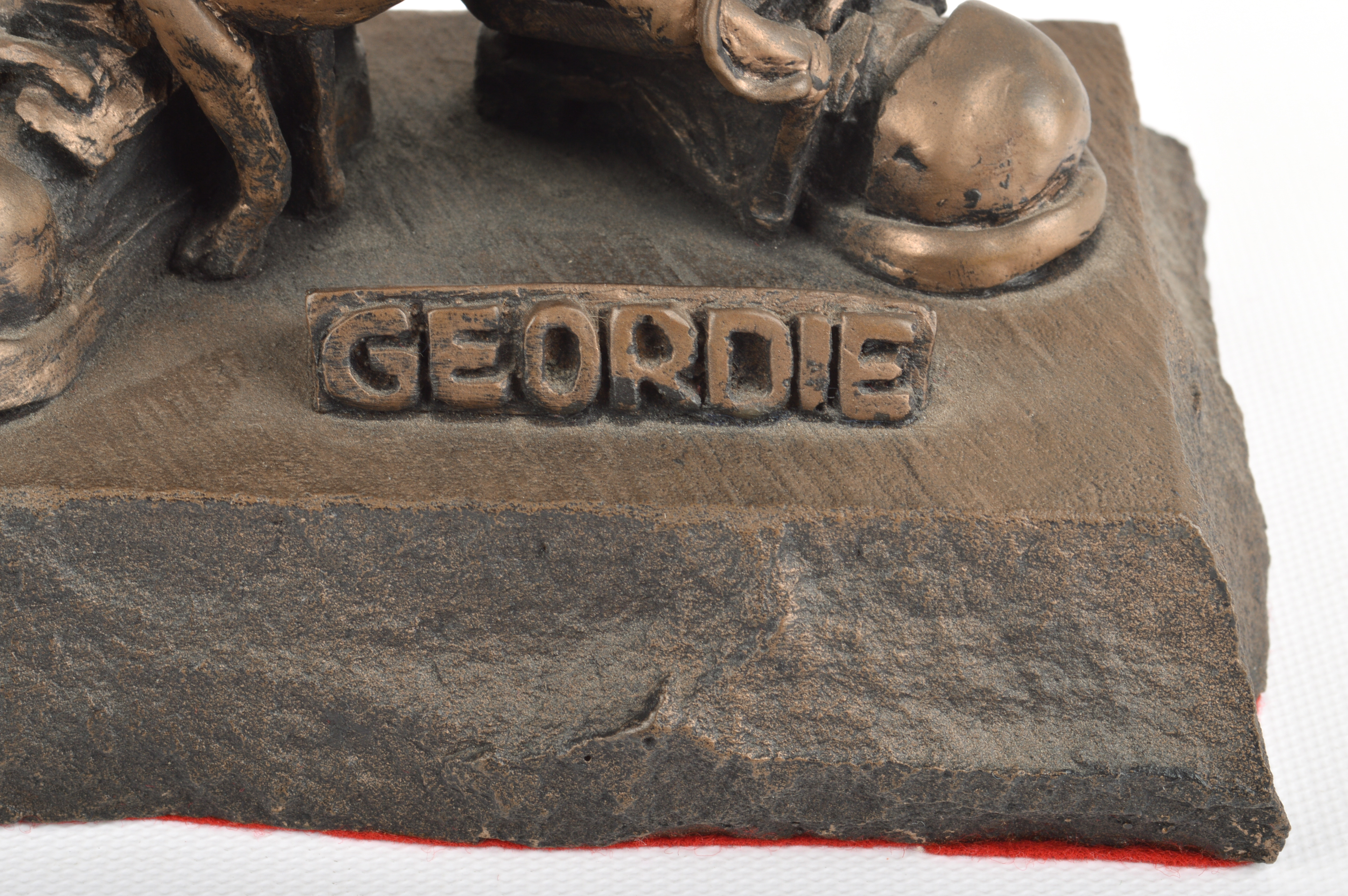 Robert Olley 1977 Cast Bronze "Geordie" Sculpture