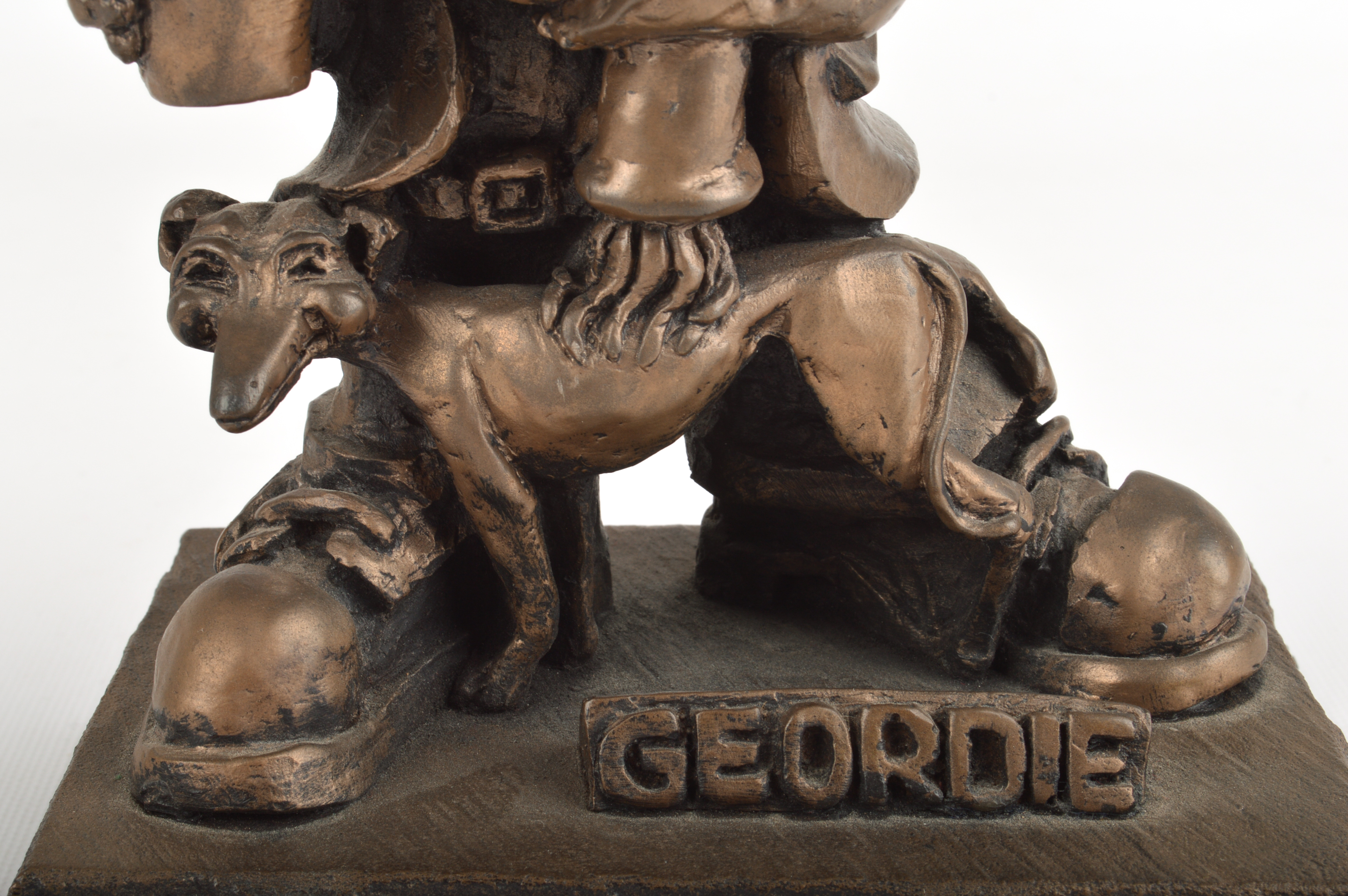 Robert Olley 1977 Cast Bronze "Geordie" Sculpture