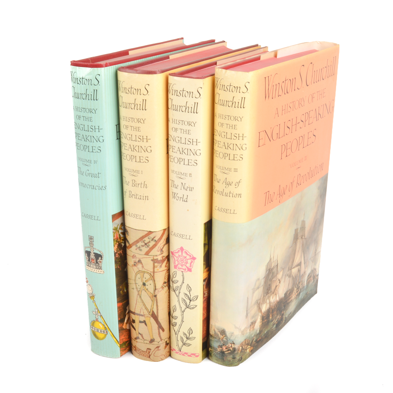 Four Volume Set of Churchill's "A History of the English-Speaking Peoples"