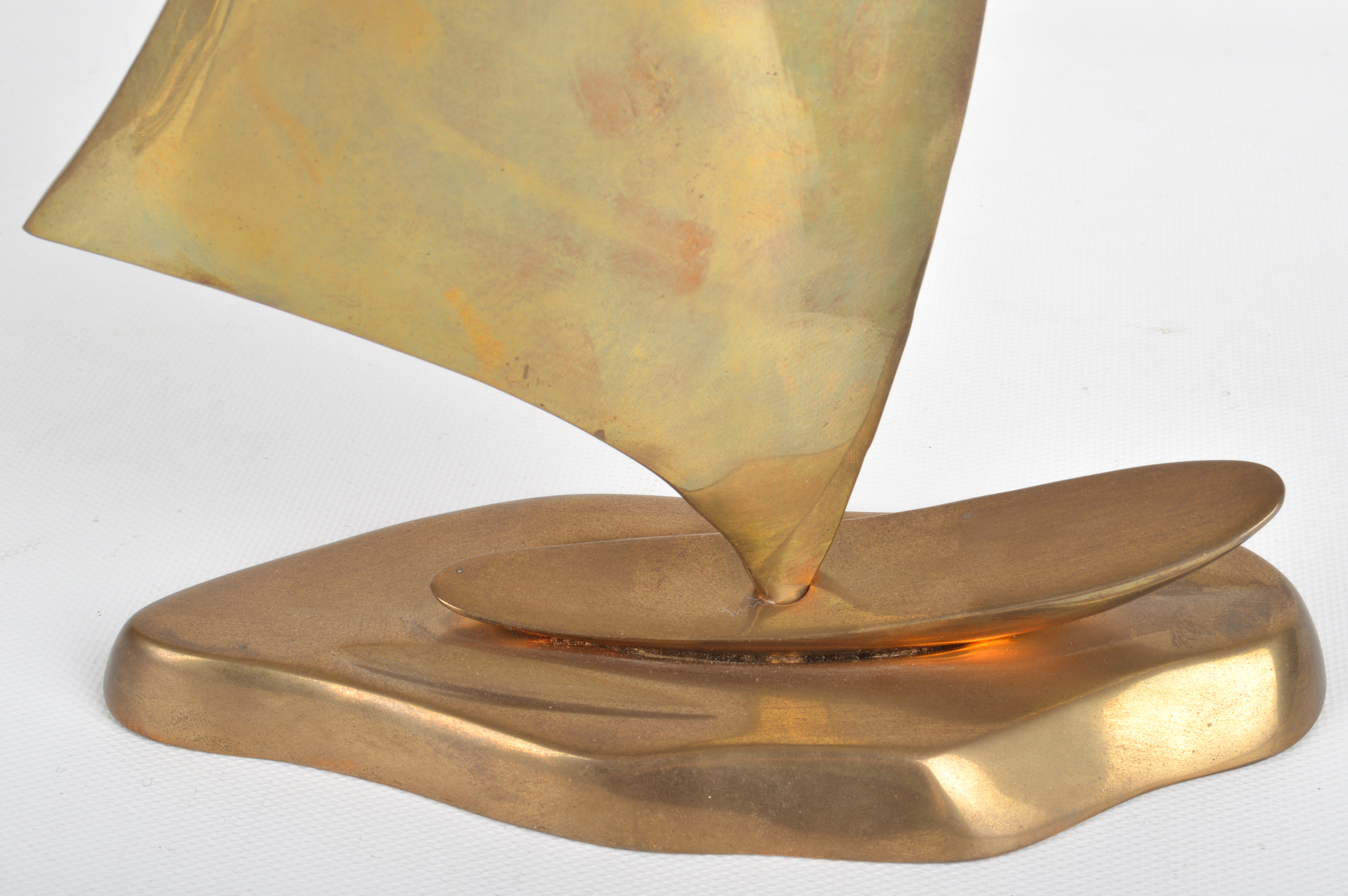 Vintage Decorative Brass Sailboat