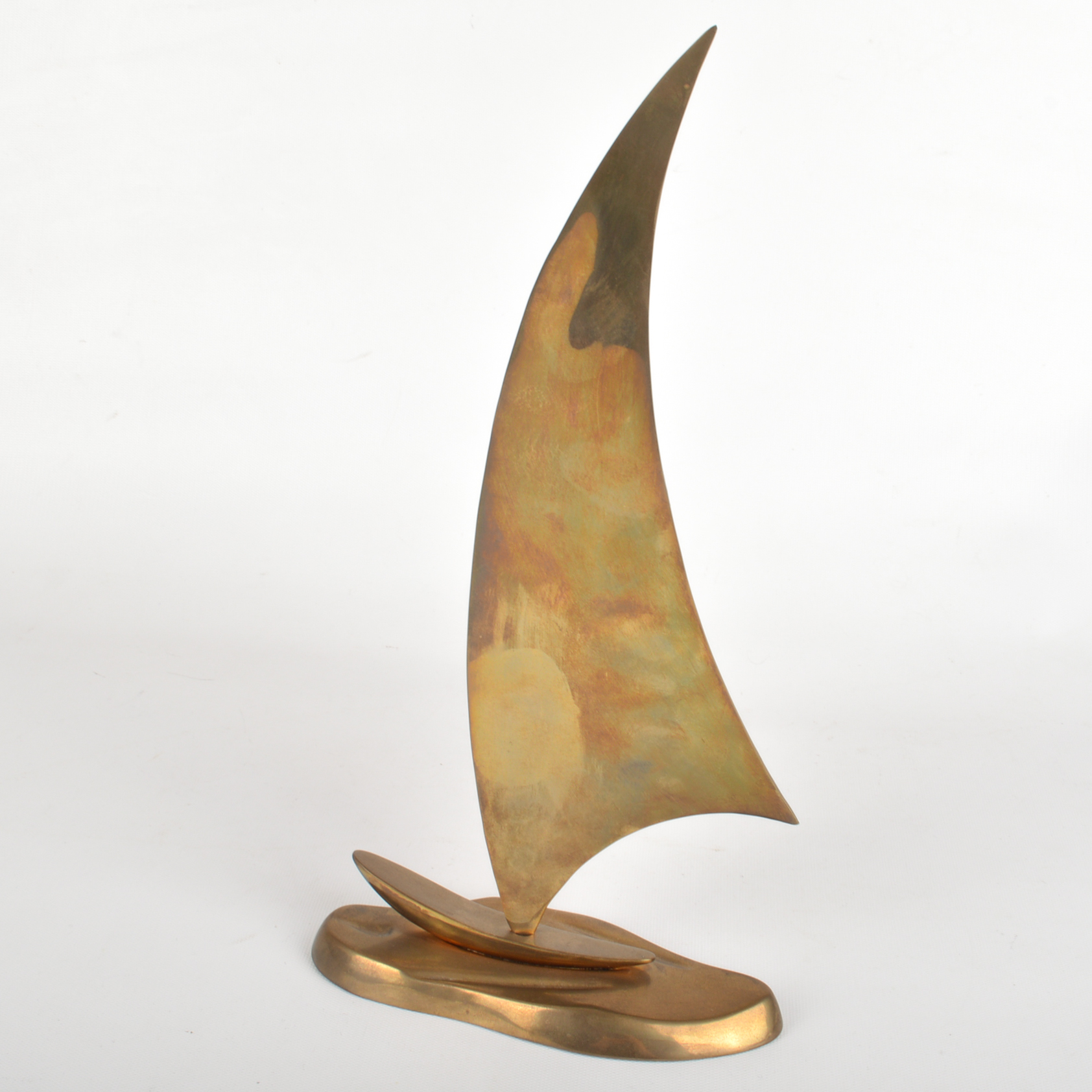 Vintage Decorative Brass Sailboat
