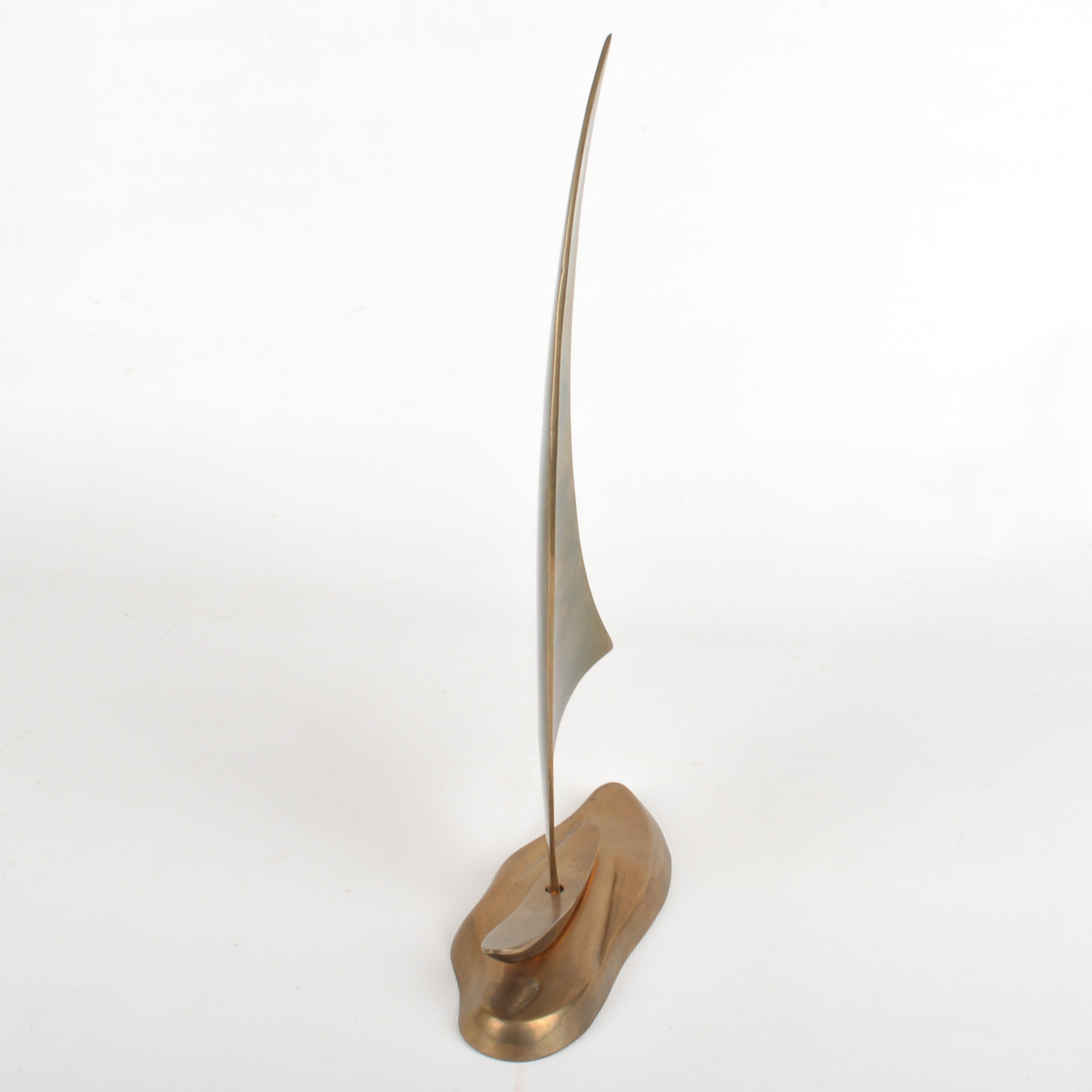 Vintage Decorative Brass Sailboat