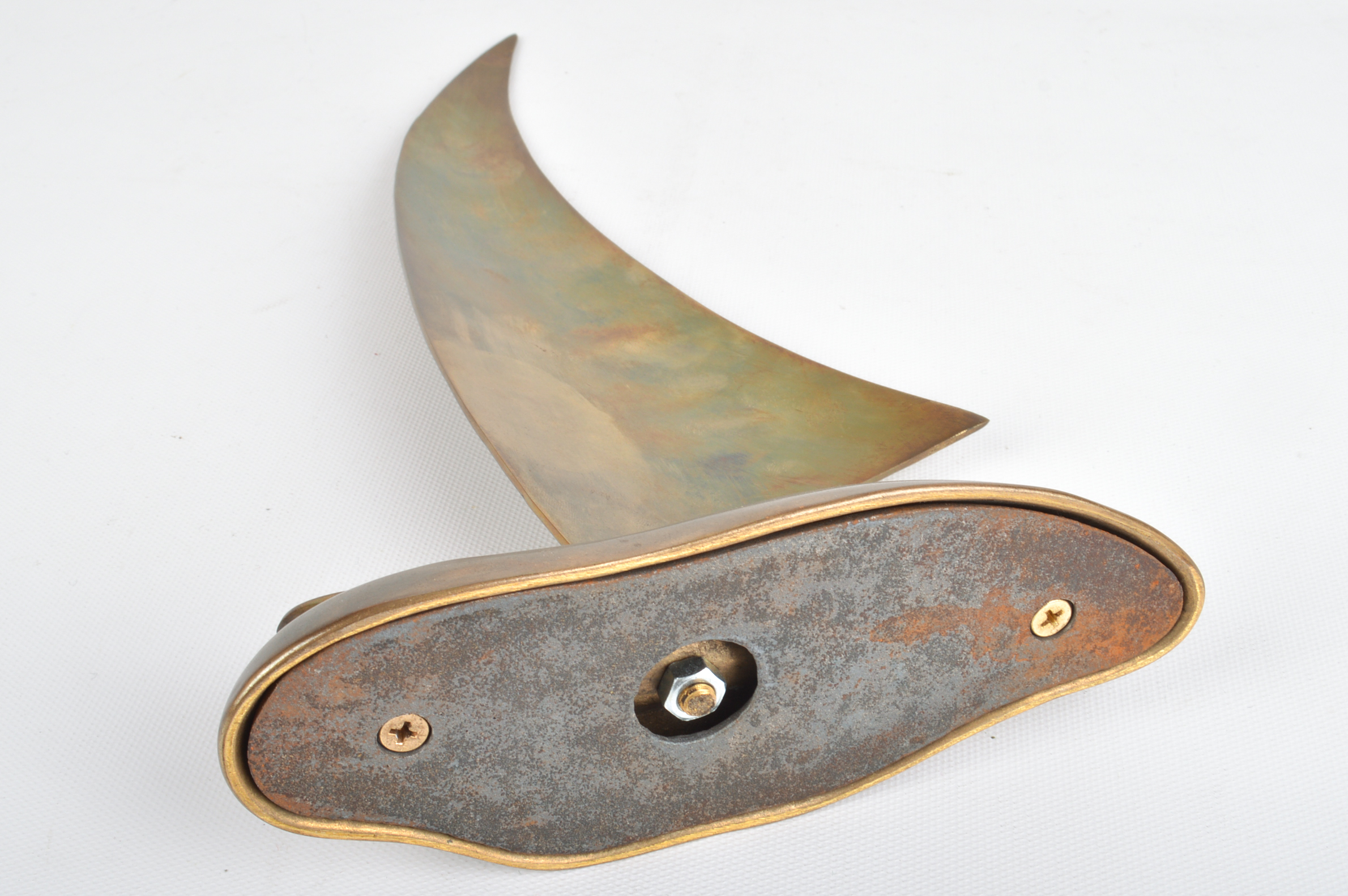 Vintage Decorative Brass Sailboat