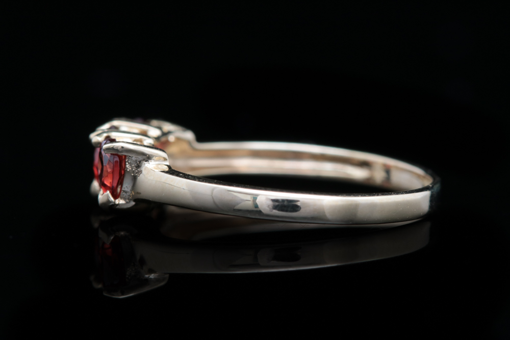 10K Yellow Gold and Heart-Shaped Garnet Ring