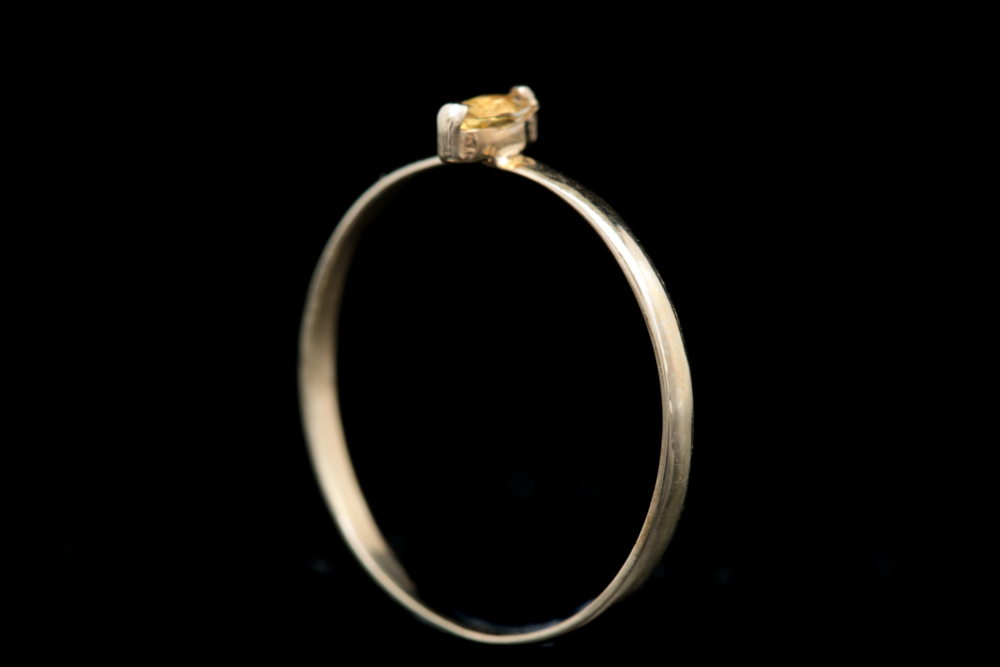 14K Yellow Gold and Marquise Citrine Ring