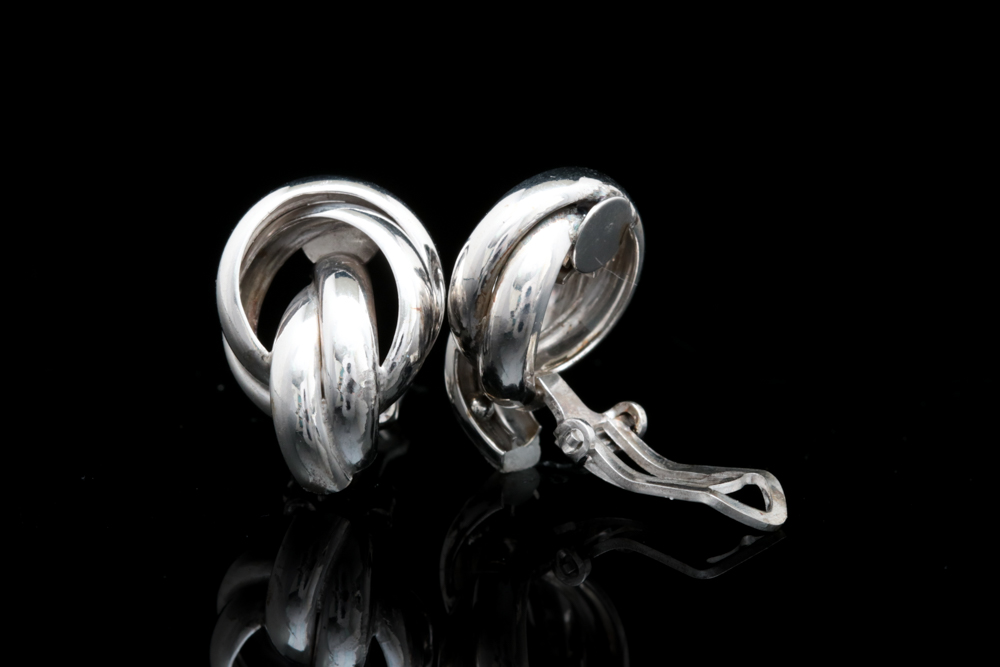 Sterling Silver Clip On Earrings
