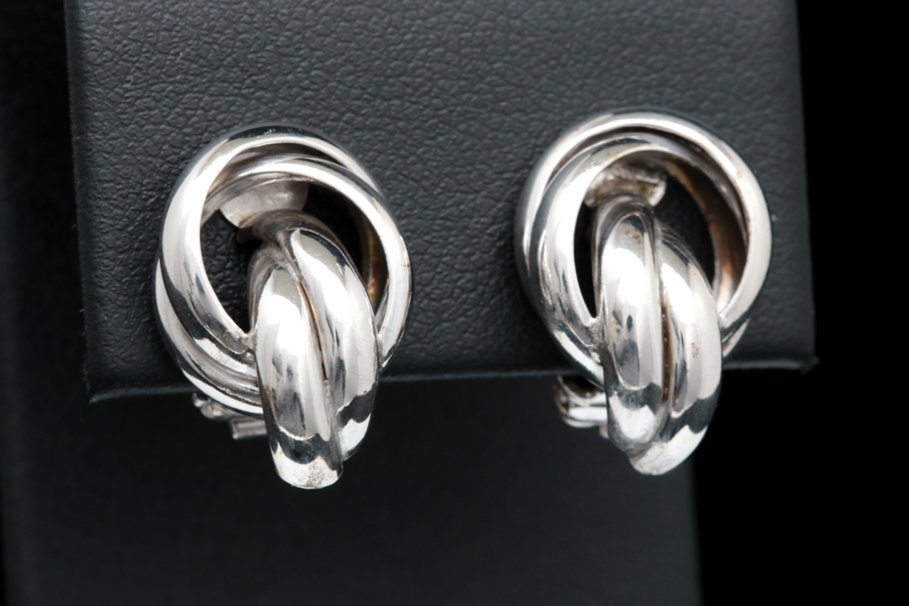 Sterling Silver Clip On Earrings