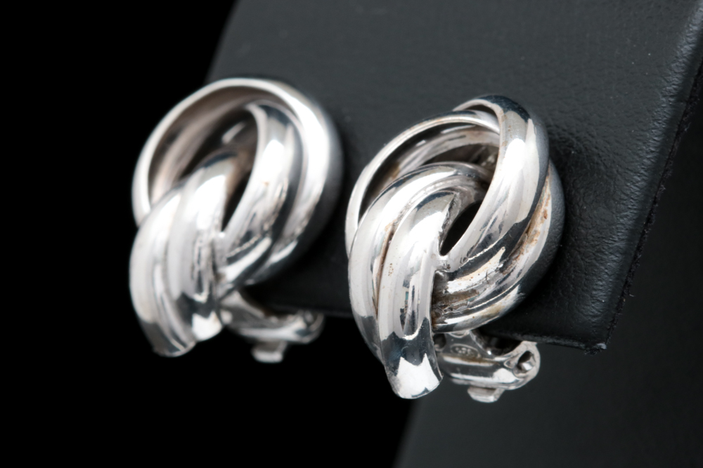 Sterling Silver Clip On Earrings