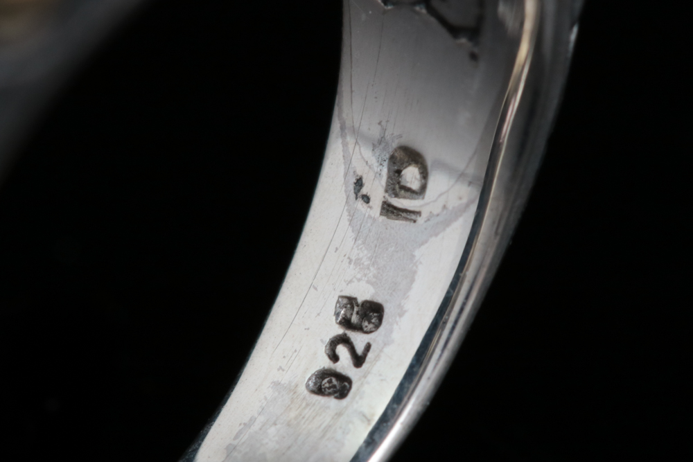 Robert Manse Sterling Silver, 18K Yellow Gold and Amethyst Cocktail Ring