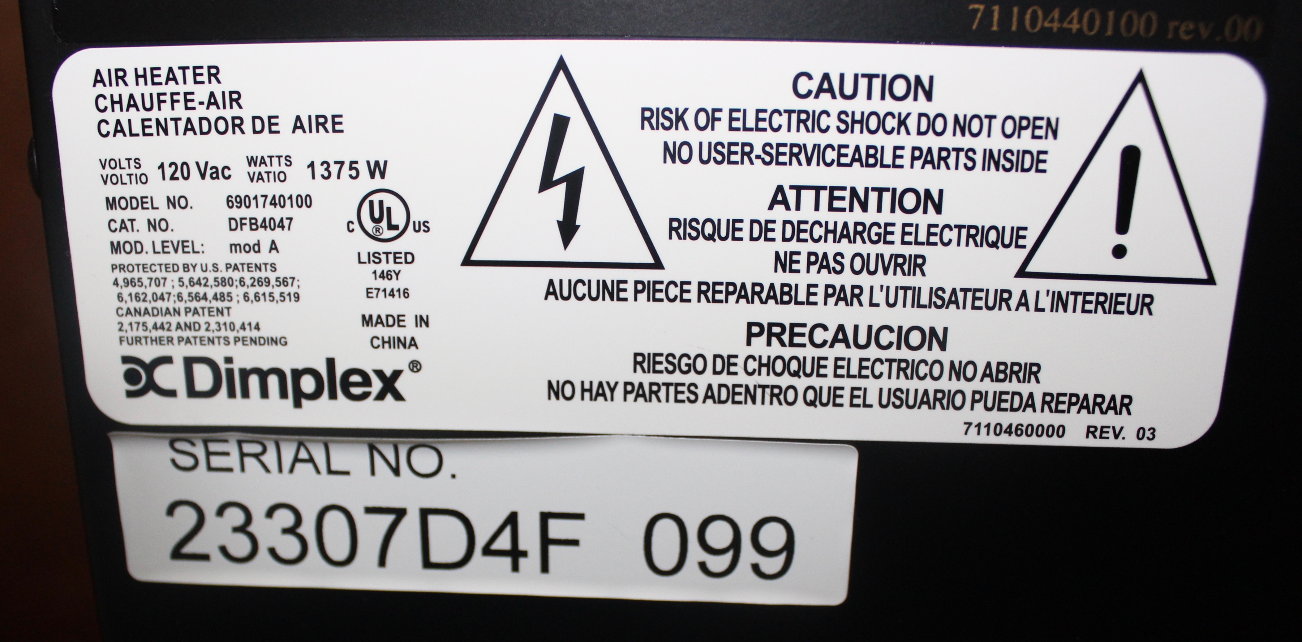 Dimplex Freestanding Electric Fireplace With Remote