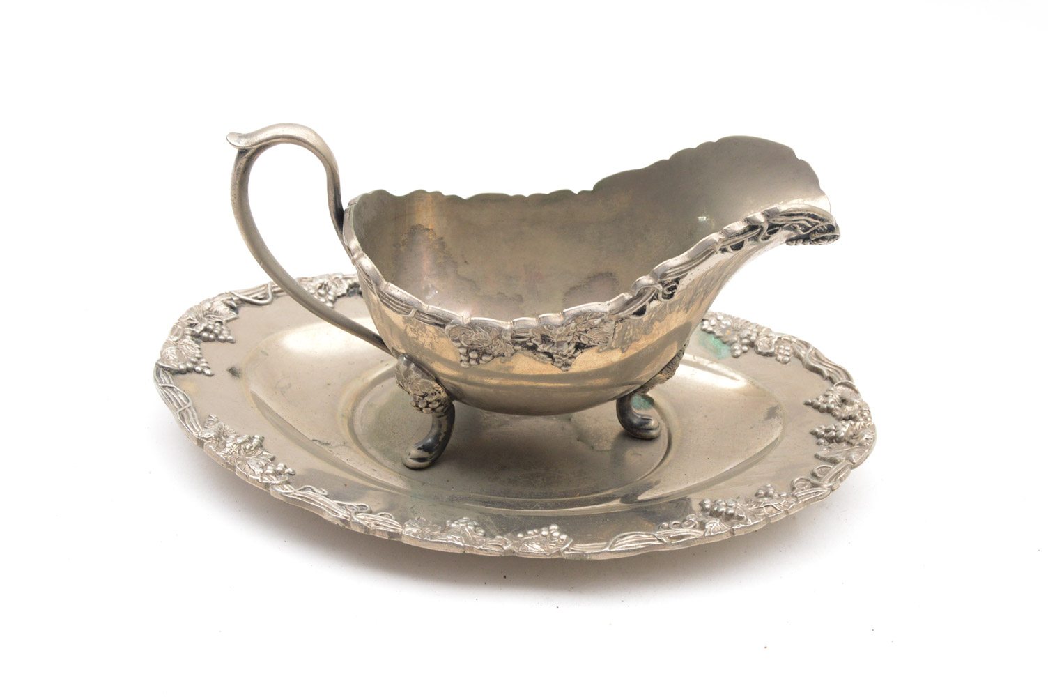 Apollo Sheffield Nickel Silver Platter and Other NIckel Silver Serveware