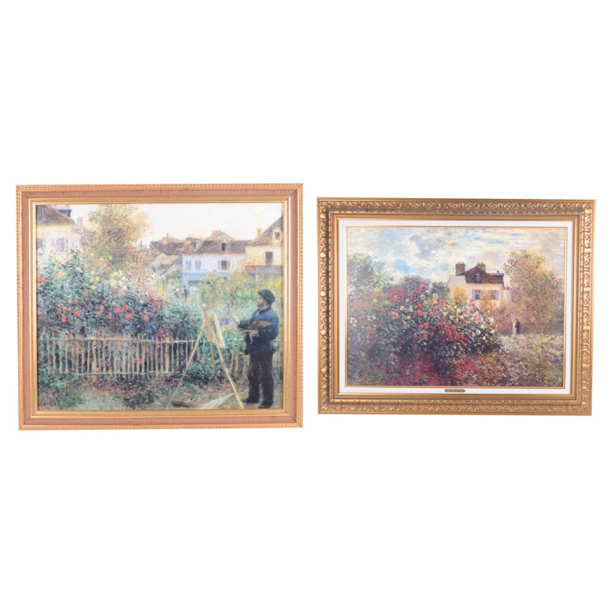 Monet's Garden Framed Reproduction Offset Lithographs