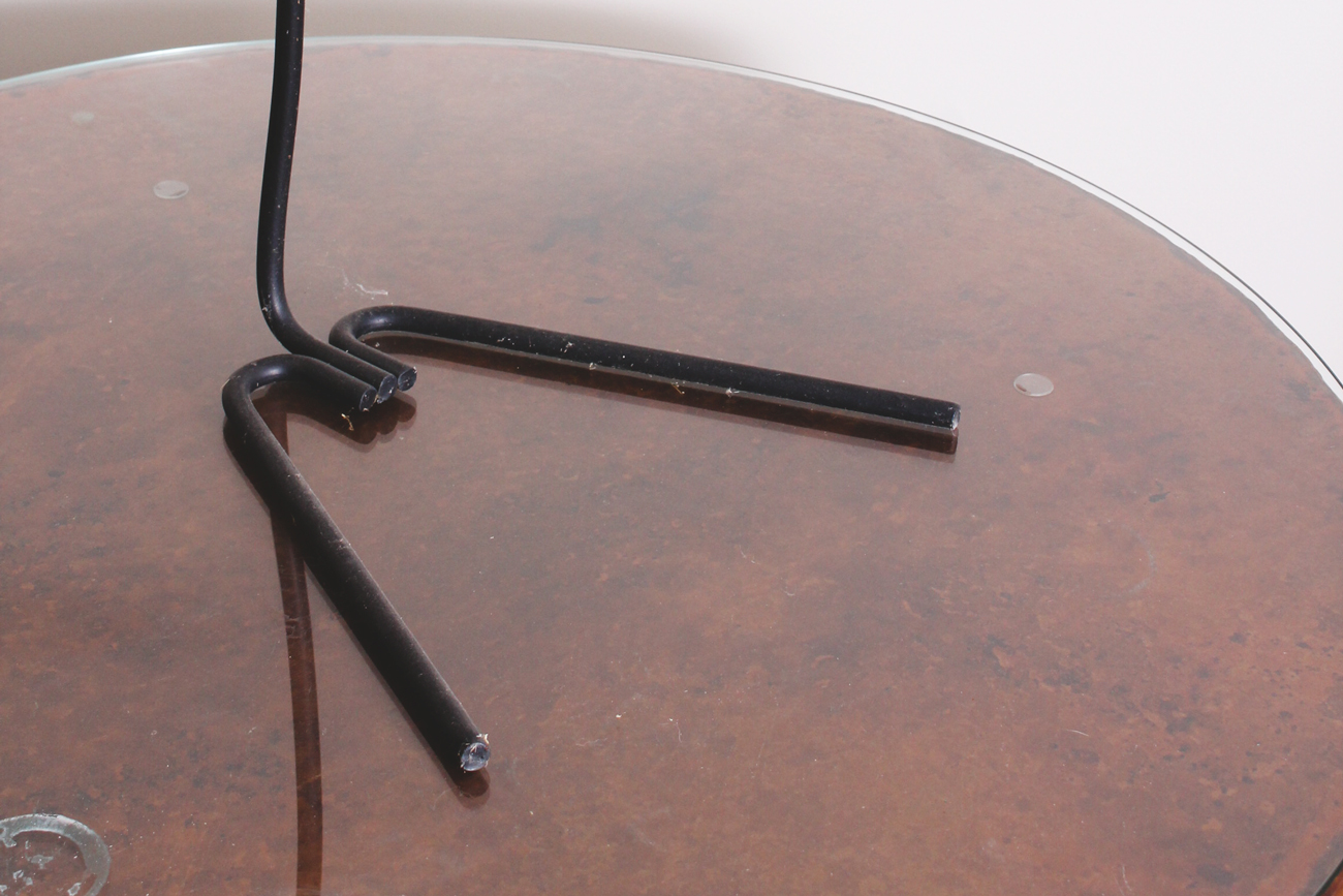 Arhaus Copper Top Table with Chairs