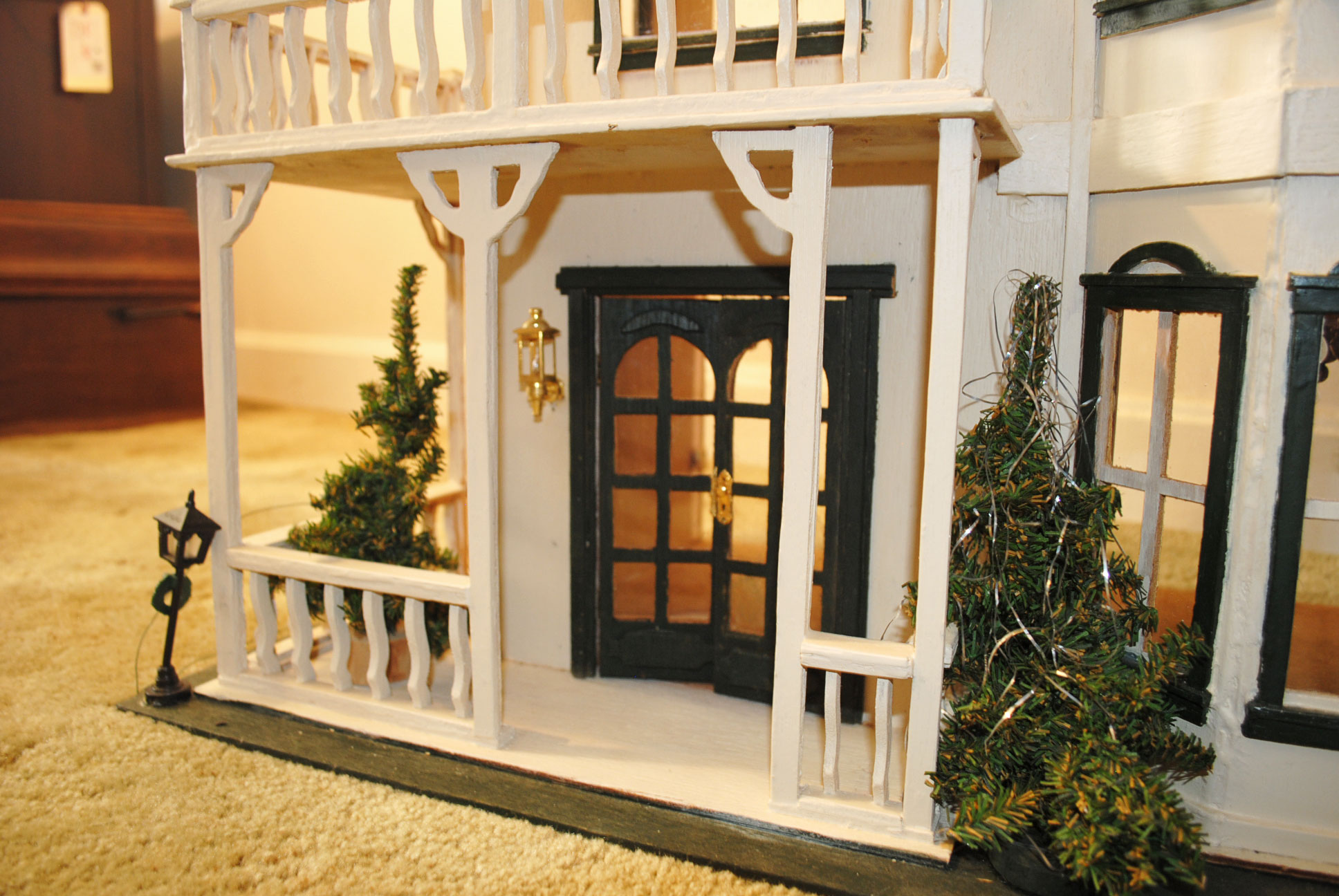 Vintage Handcrafted Victorian Dollhouse