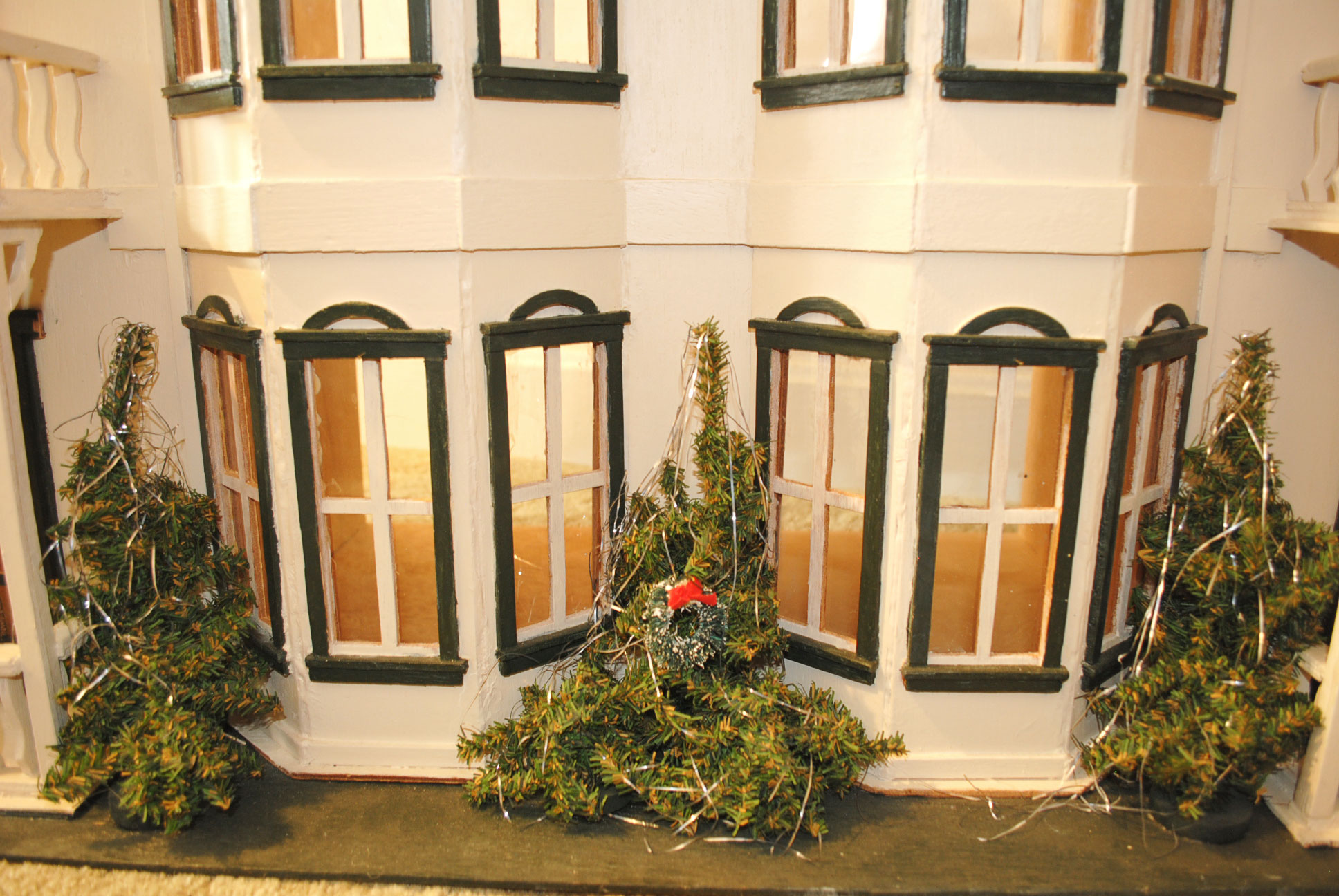 Vintage Handcrafted Victorian Dollhouse