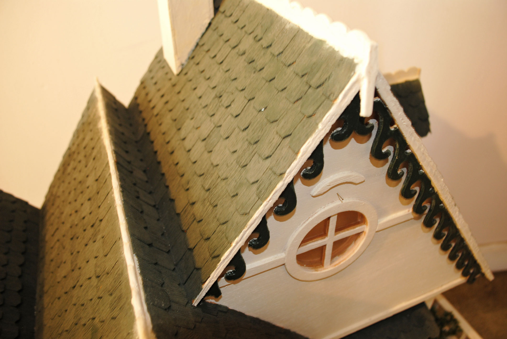 Vintage Handcrafted Victorian Dollhouse