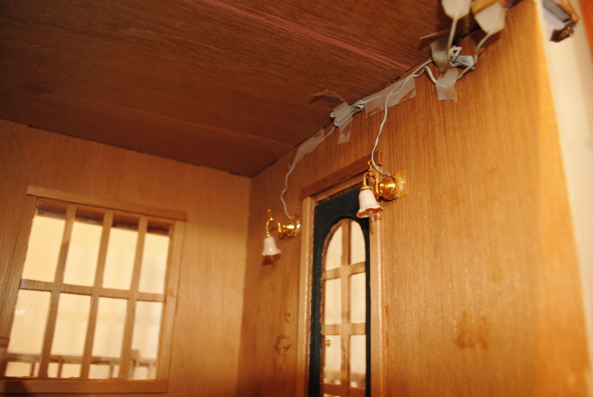 Vintage Handcrafted Victorian Dollhouse