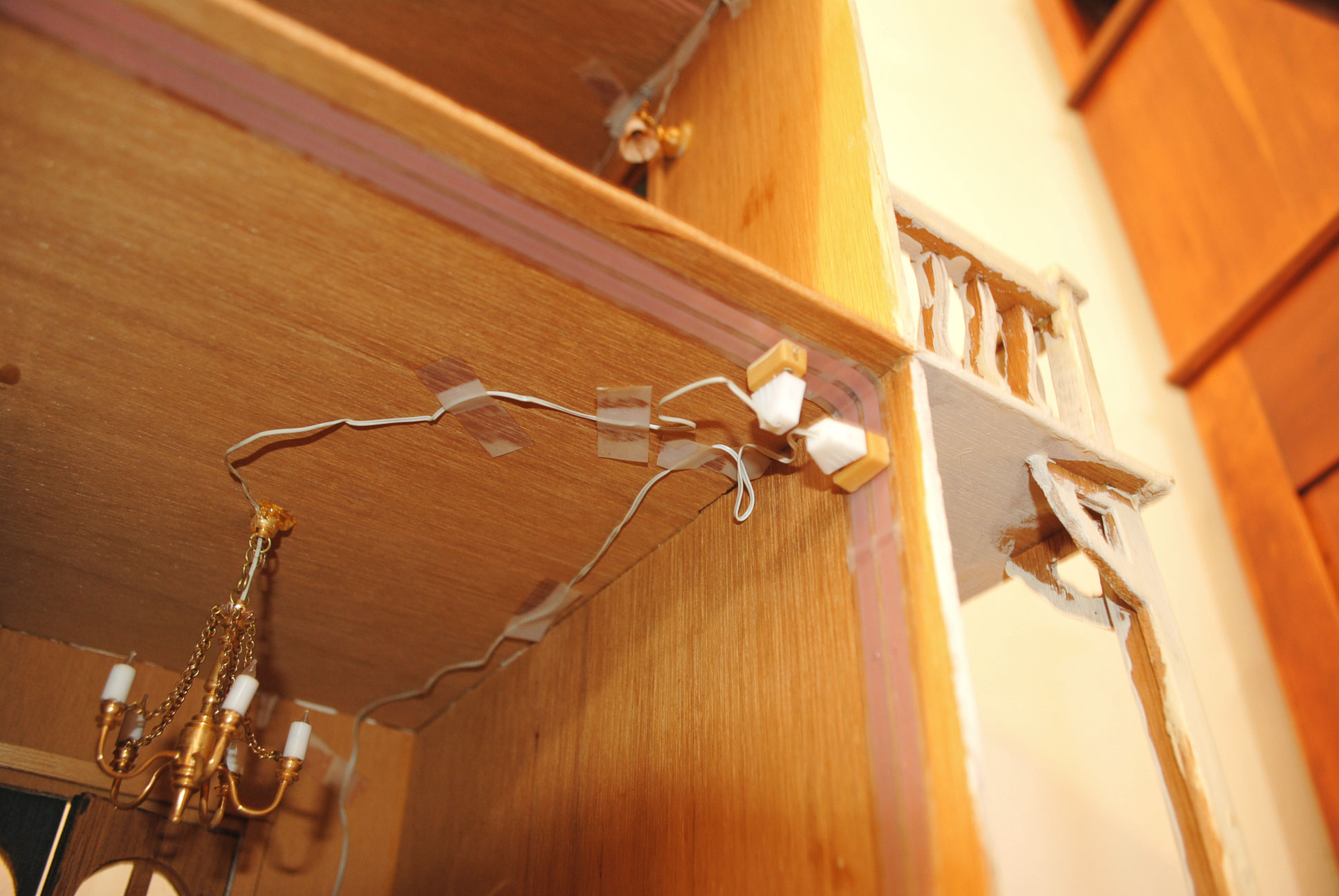 Vintage Handcrafted Victorian Dollhouse