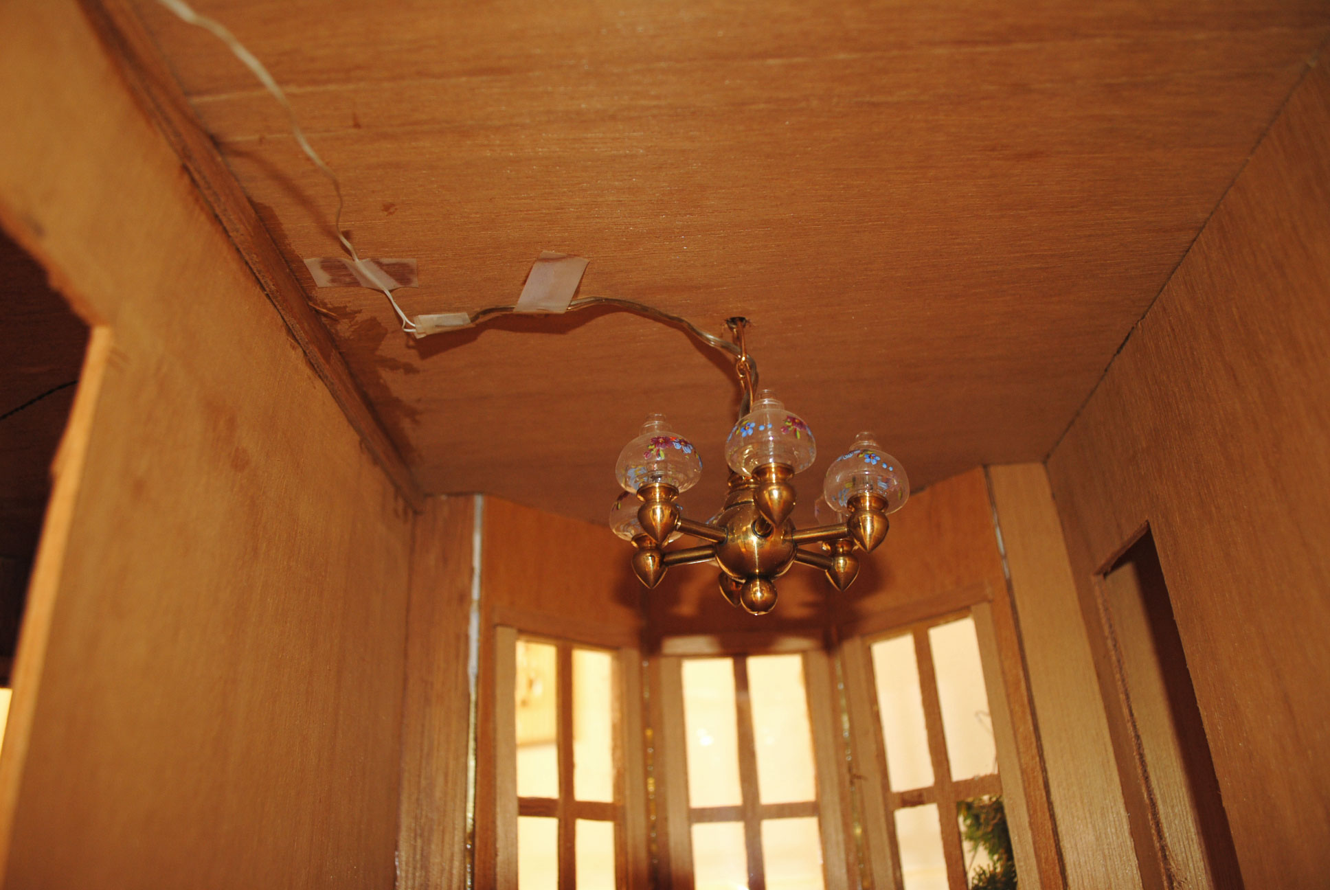 Vintage Handcrafted Victorian Dollhouse