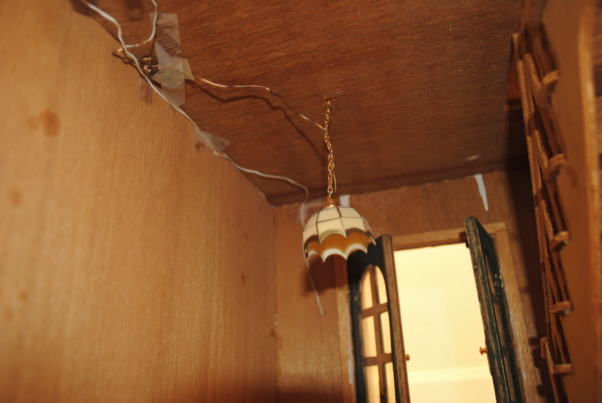 Vintage Handcrafted Victorian Dollhouse