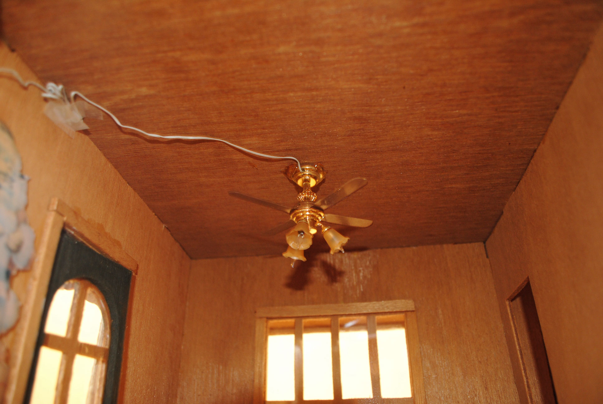 Vintage Handcrafted Victorian Dollhouse